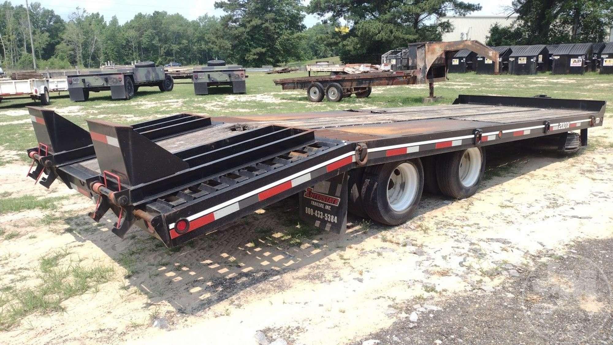 2019 INTERSTATE TRAILERS, INC. 20DTA TAG A LONG EQUIPMENT TRAILER 20 TON VIN: 1JKDTA204KM017197