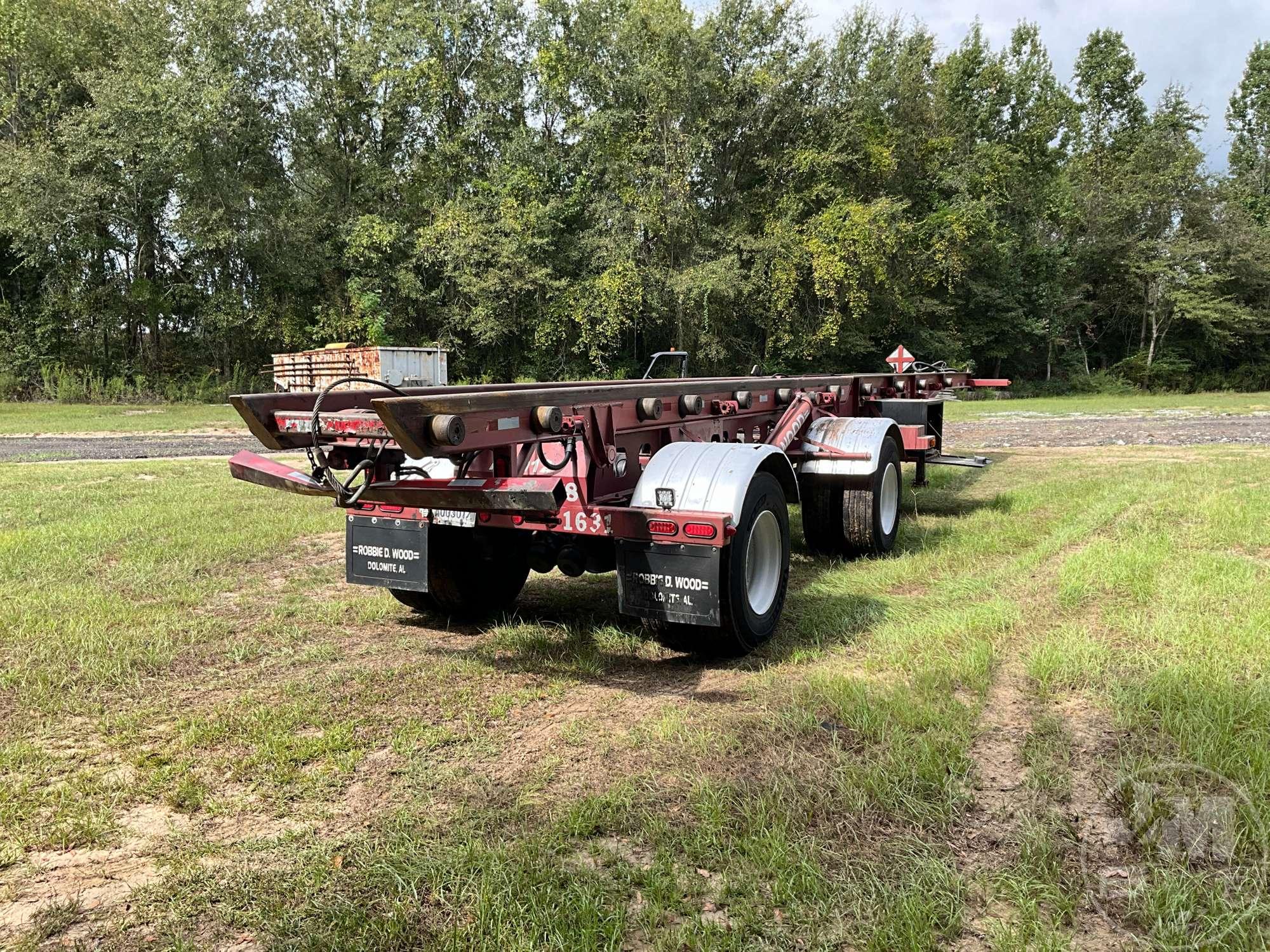 1995 PEONY DUAL BIN ROLL OFF TRAILER T/A TANDEM AXLE ROLLOFF TRAILER VIN: 1P9RS4822S1186075