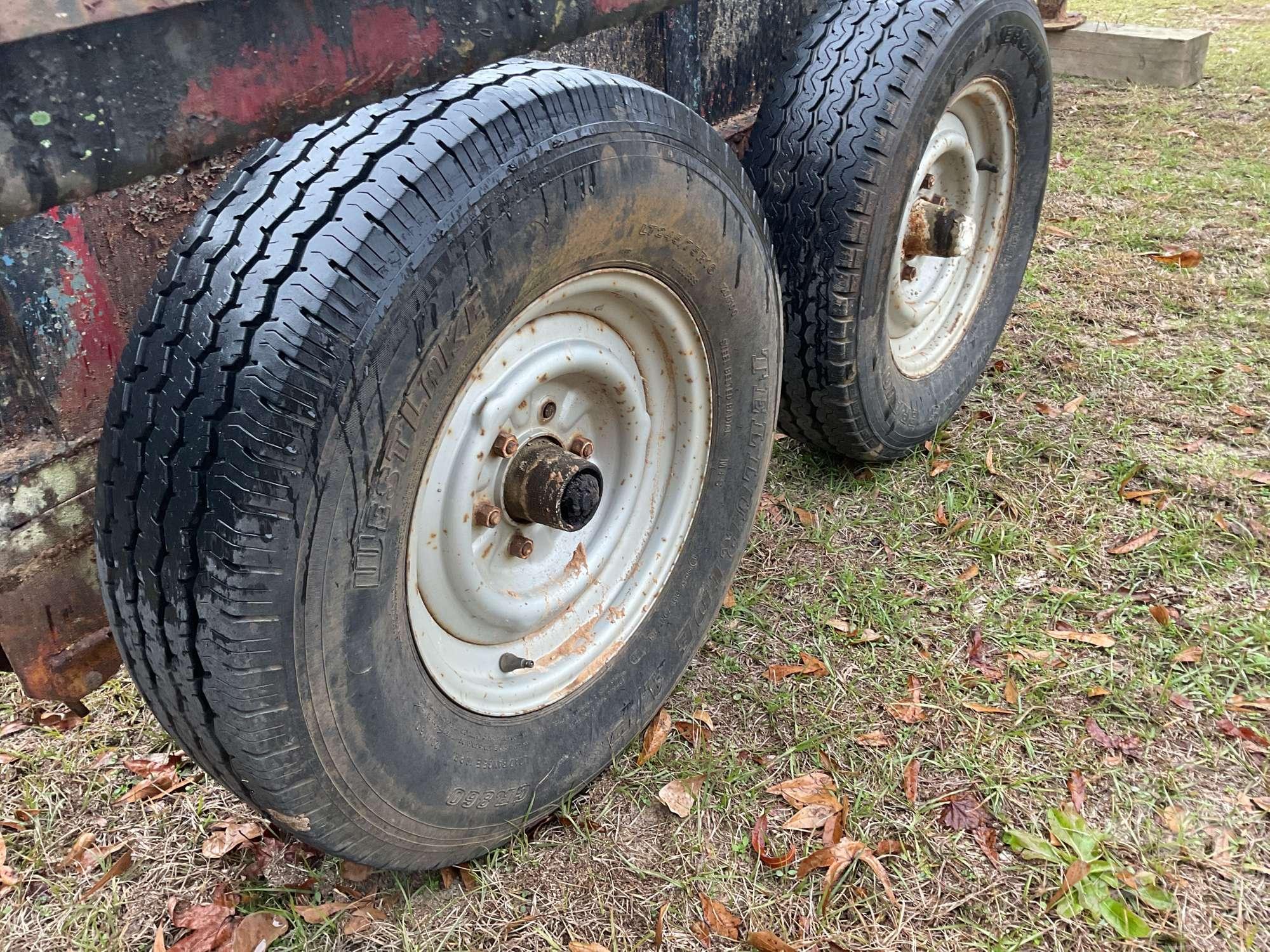 SHOP BUILT TRAILER 20' FLATBED TRAILER