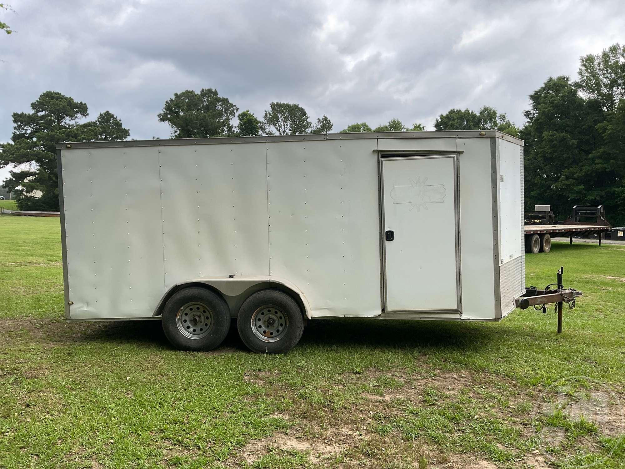 2016 DEEP CARGO ENCLOSED TRAILER 7'X16' VIN: 7FD1E162XG1000084