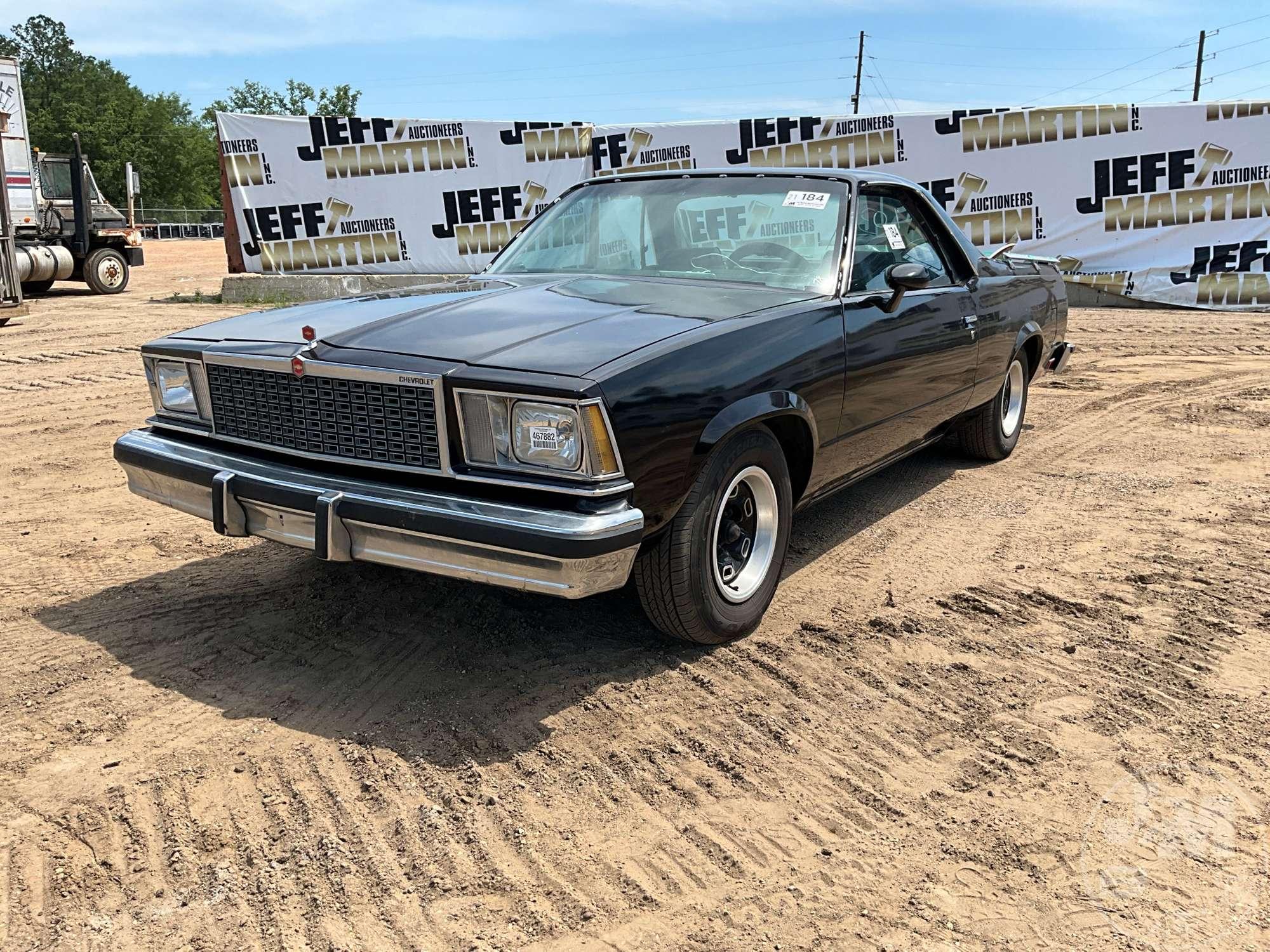 1978 CHEVROLET EL CAMINO VIN: 1W80L8K488473 CLASSIC CAR