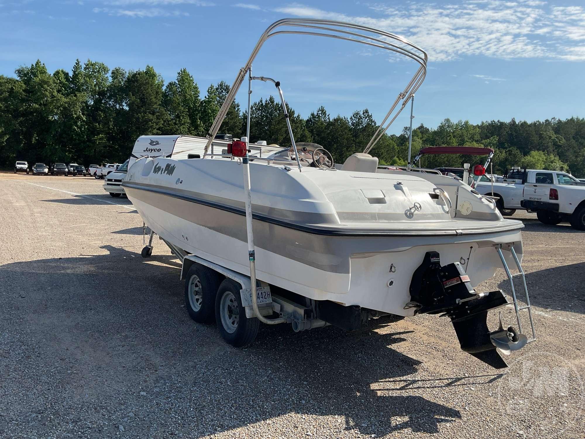 1999 TRACKER MARINE VIN BUJI17464A999 DECK BOAT