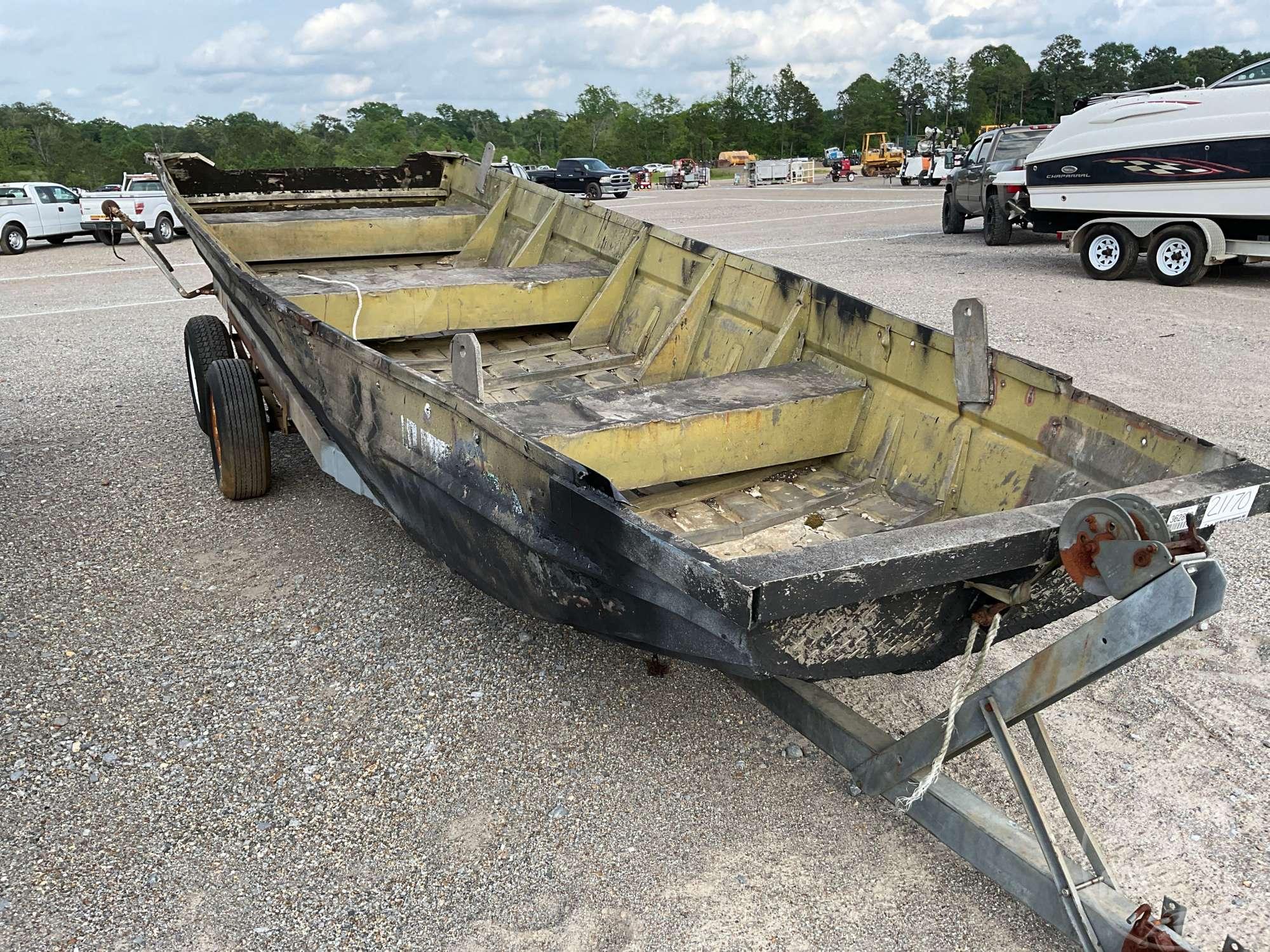 ALUMINUM BOAT & TRAILER