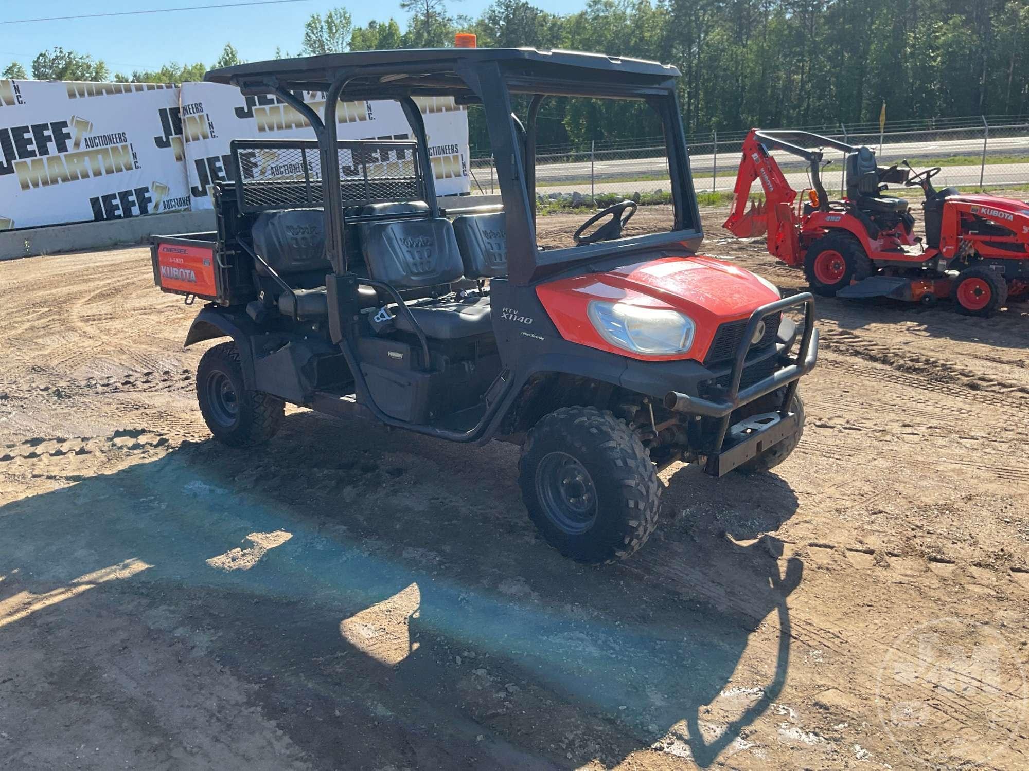 2018 KUBOTA RTV-X1140W-H SN: 19210