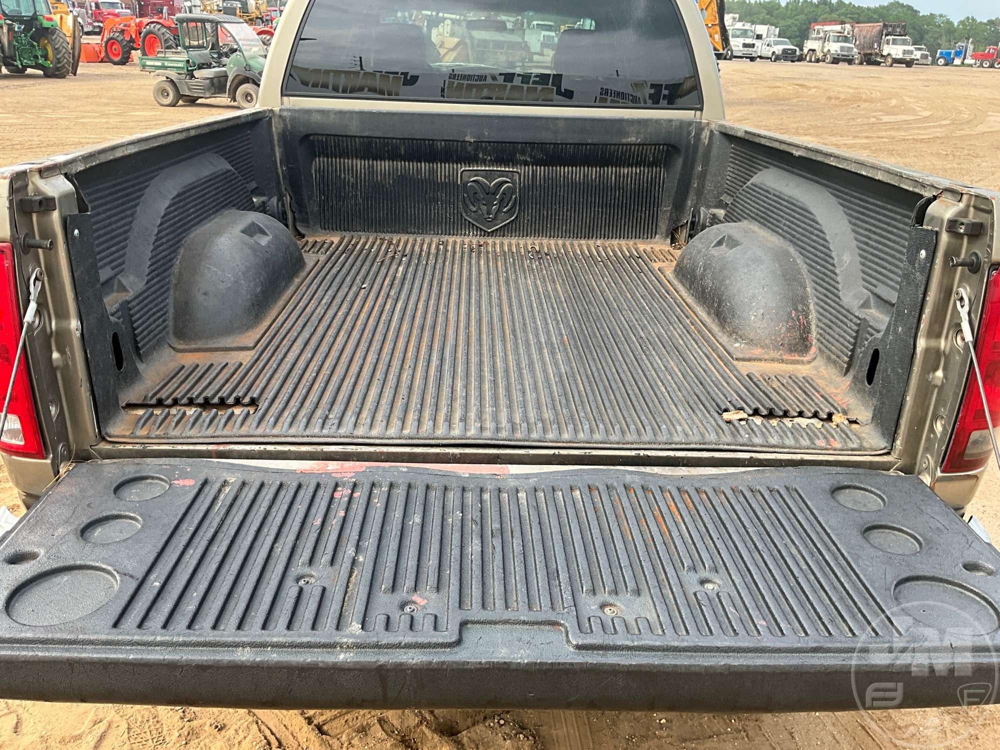 2006 DODGE RAM 2500 CREW CAB PICKUP VIN: 3D7KR29C96G180631