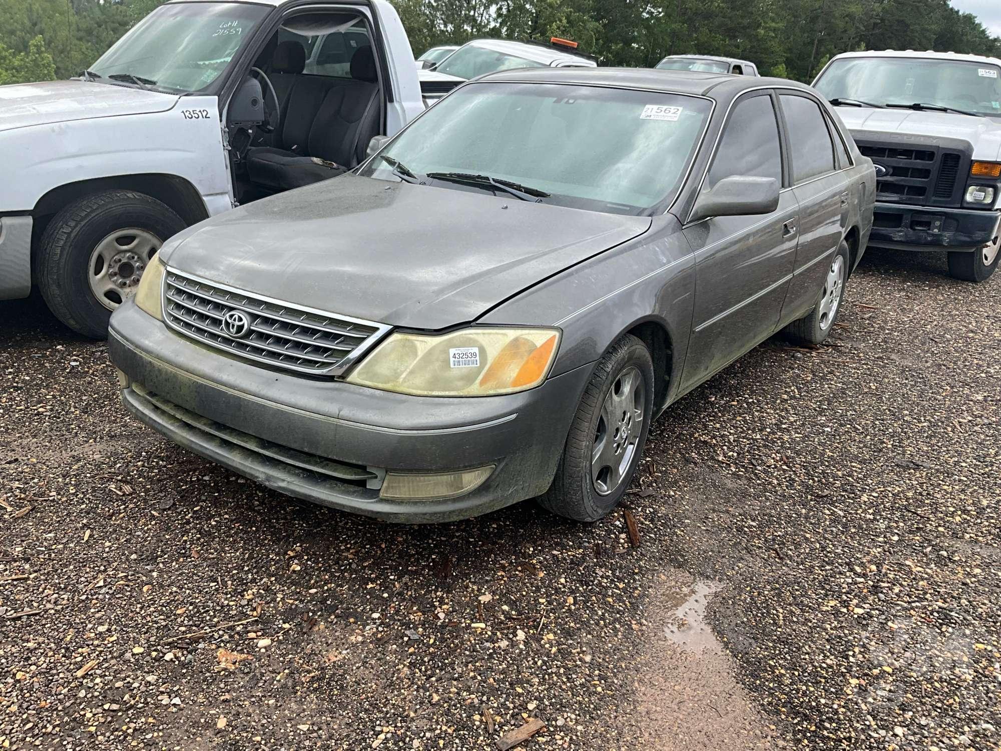 2003 TOYOTA AVALON VIN: 4T1BF28B43U312355