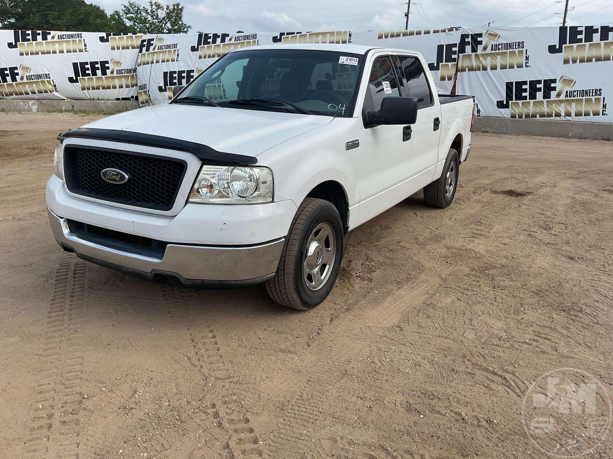 2004 FORD F-150XLT CREW CAB PICKUP VIN: 1FTPW12534KB44857