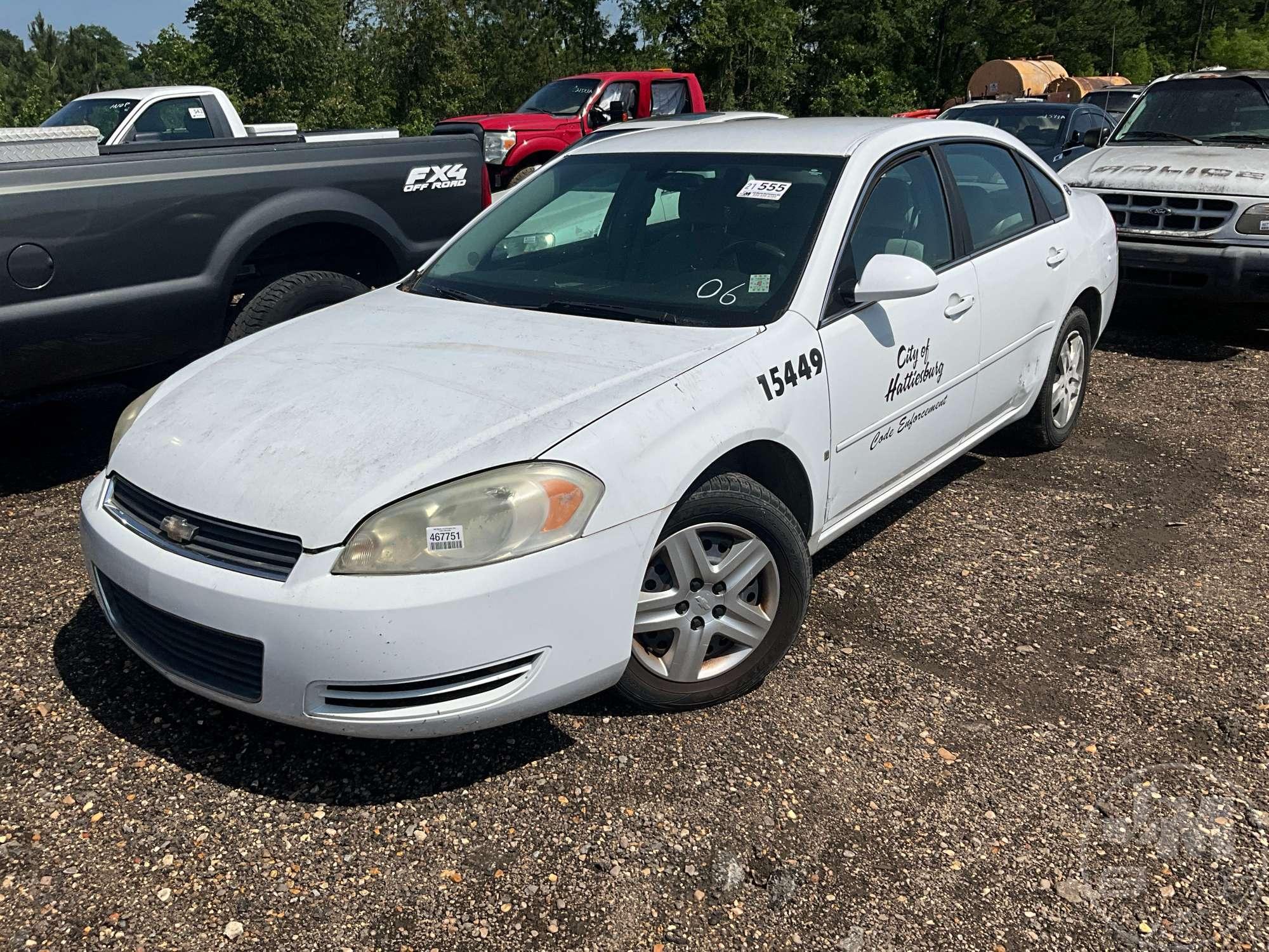 2006 CHEVROLET IMPALA VIN: 2G1WB58KX69426213 4DOOR SEDAN