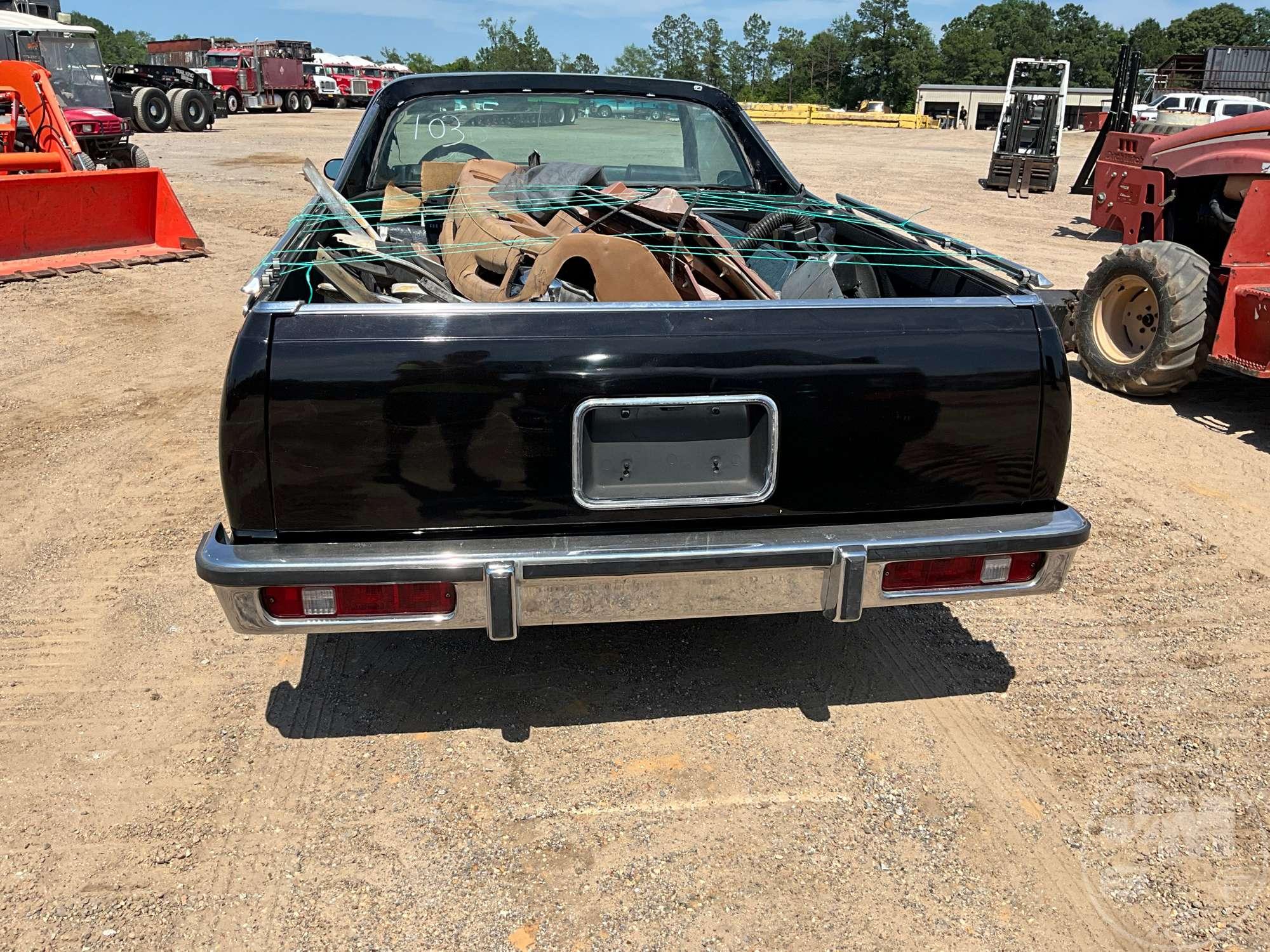 1978 CHEVROLET EL CAMINO VIN: 1W80L8K488473 CLASSIC CAR