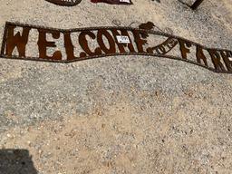 “......WELCOME TO THE FARM“...... METAL SIGN