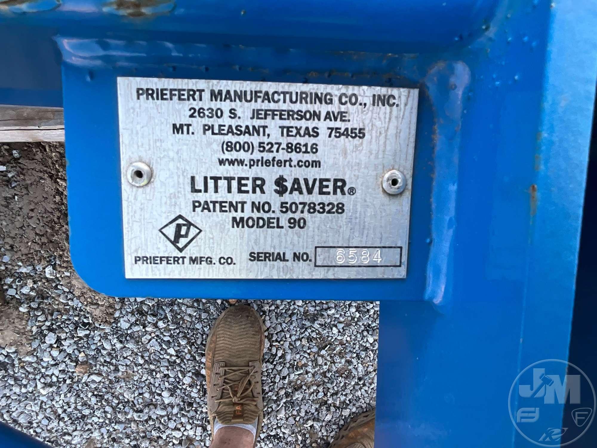 PRIEFERT SN: 6584 7 FT LITTER SAVER