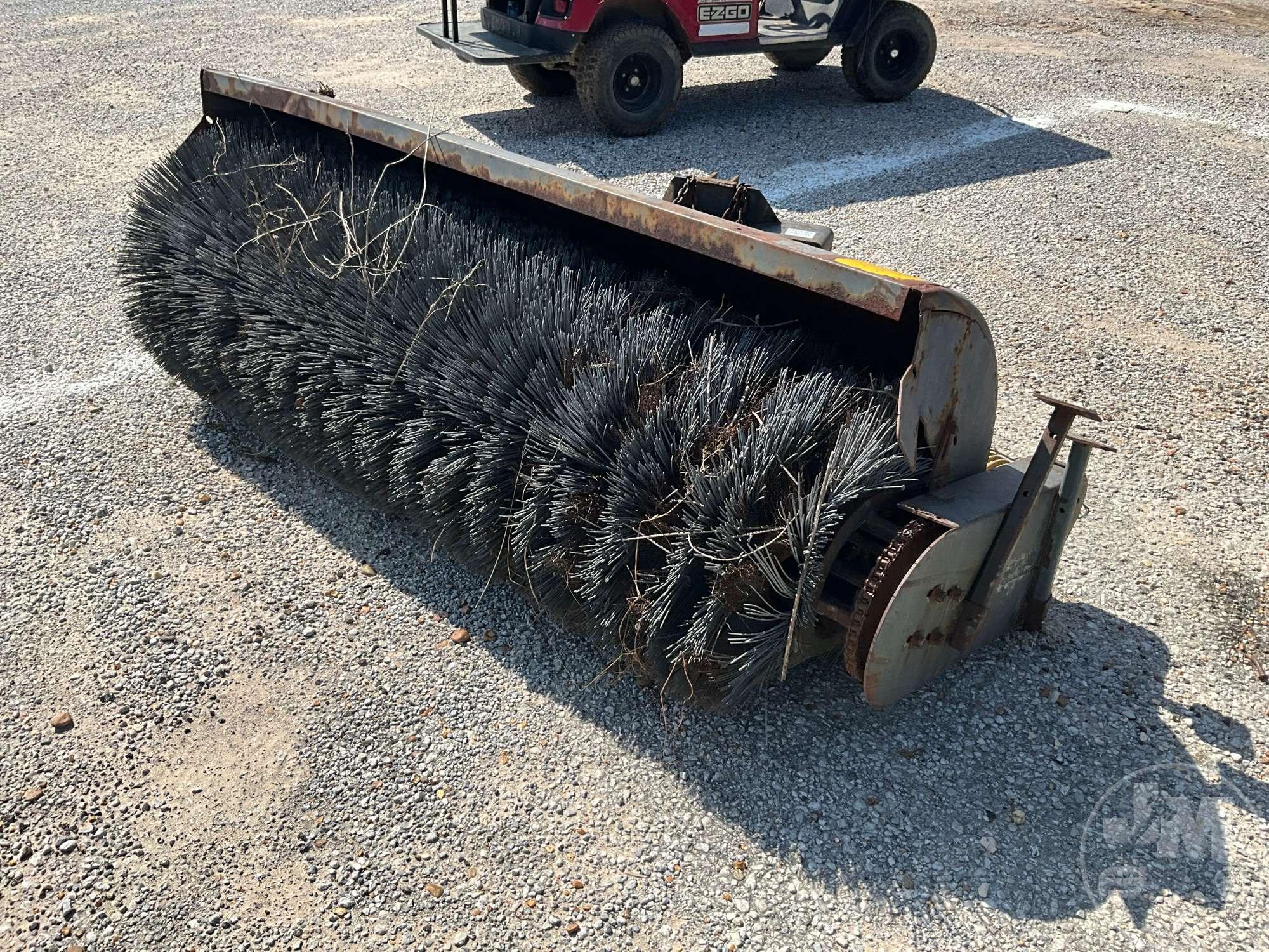 BROOM CONNECTS TO A TRACTOR