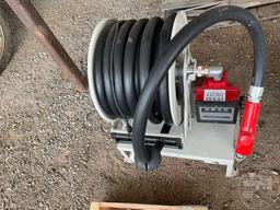 12 VOLT FUEL PUMP W/50’......FT HOSE REEL AND GALLON METER