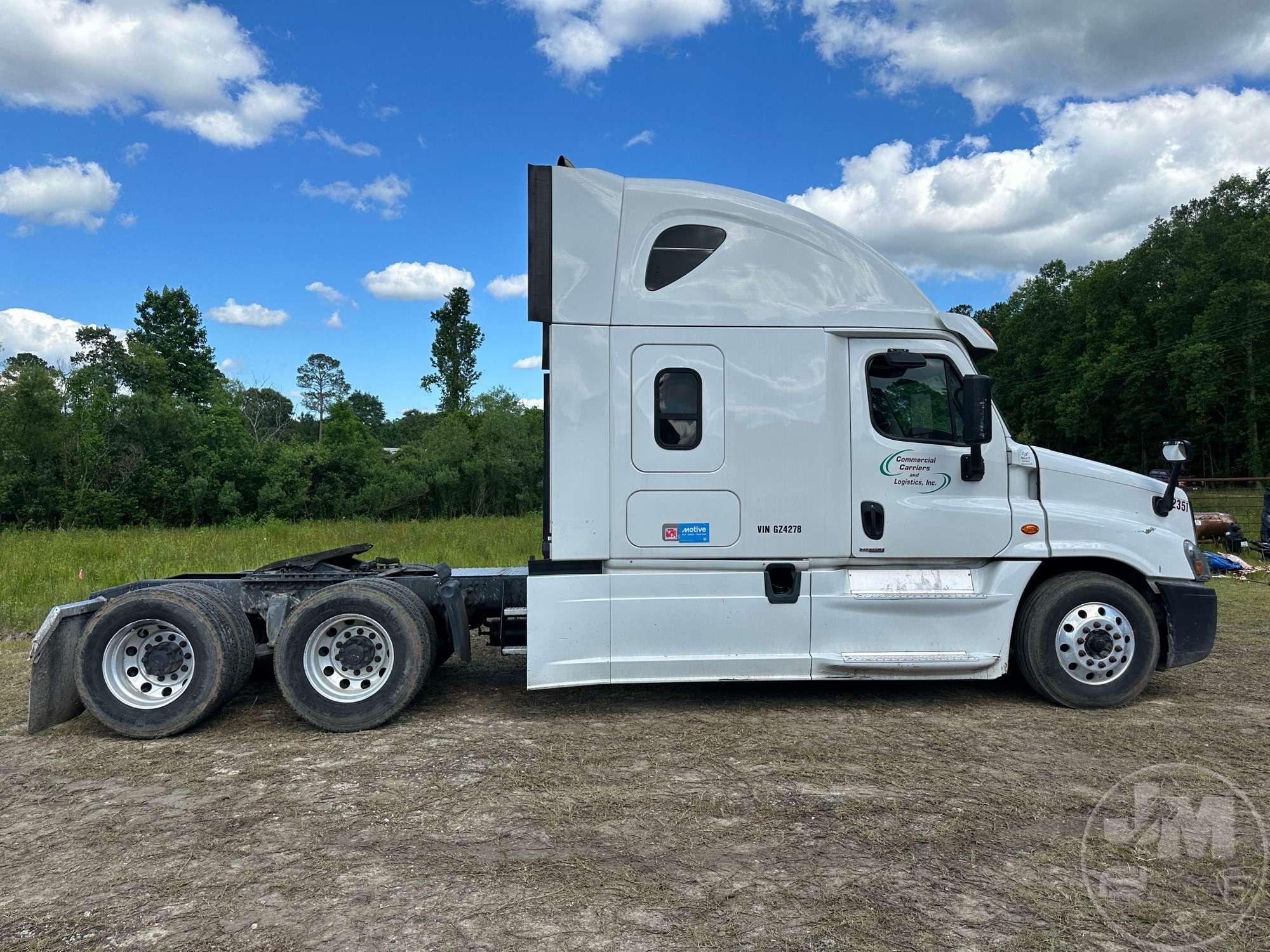 2016 FREIGHTLINER CASCADIA TANDEM AXLE TRUCK TRACTOR VIN: 1FUJGLD50GLGZ4278