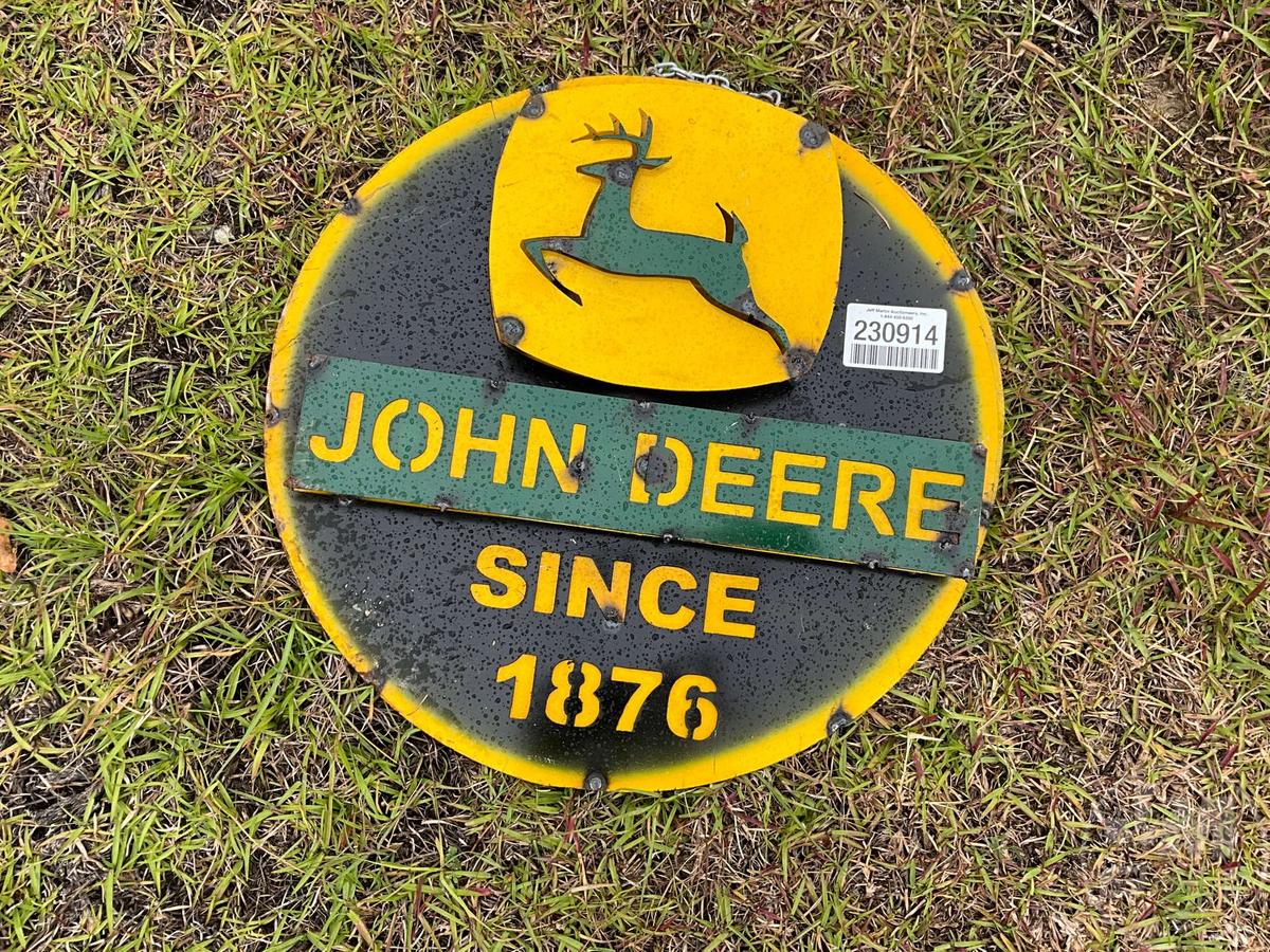 JOHN DEERE METAL SIGN