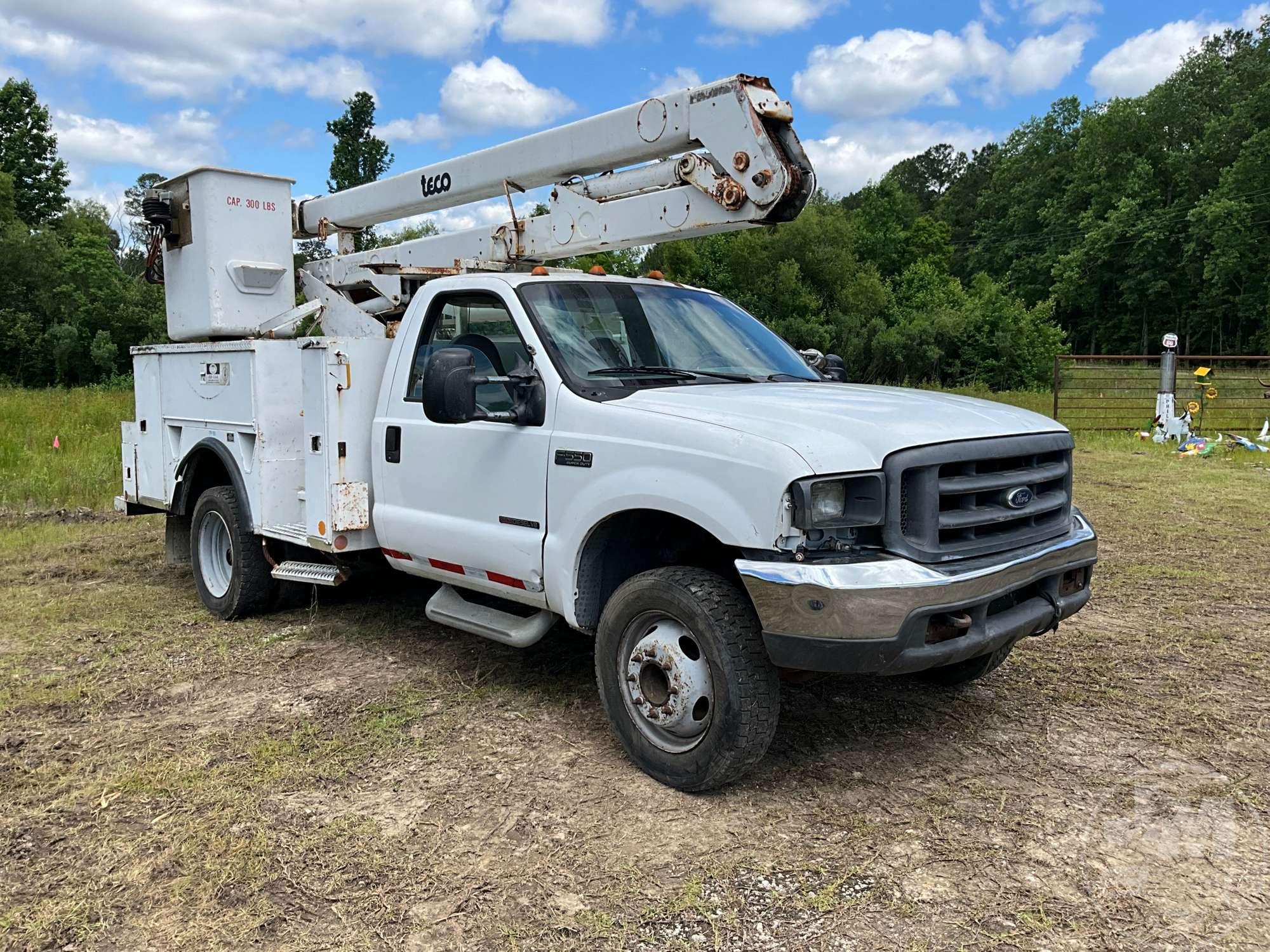 1999 FORD F-550 S/A BUCKET TRUCK G3-32IP-TBFS1 VIN: 1FDAF56F6XEC72007