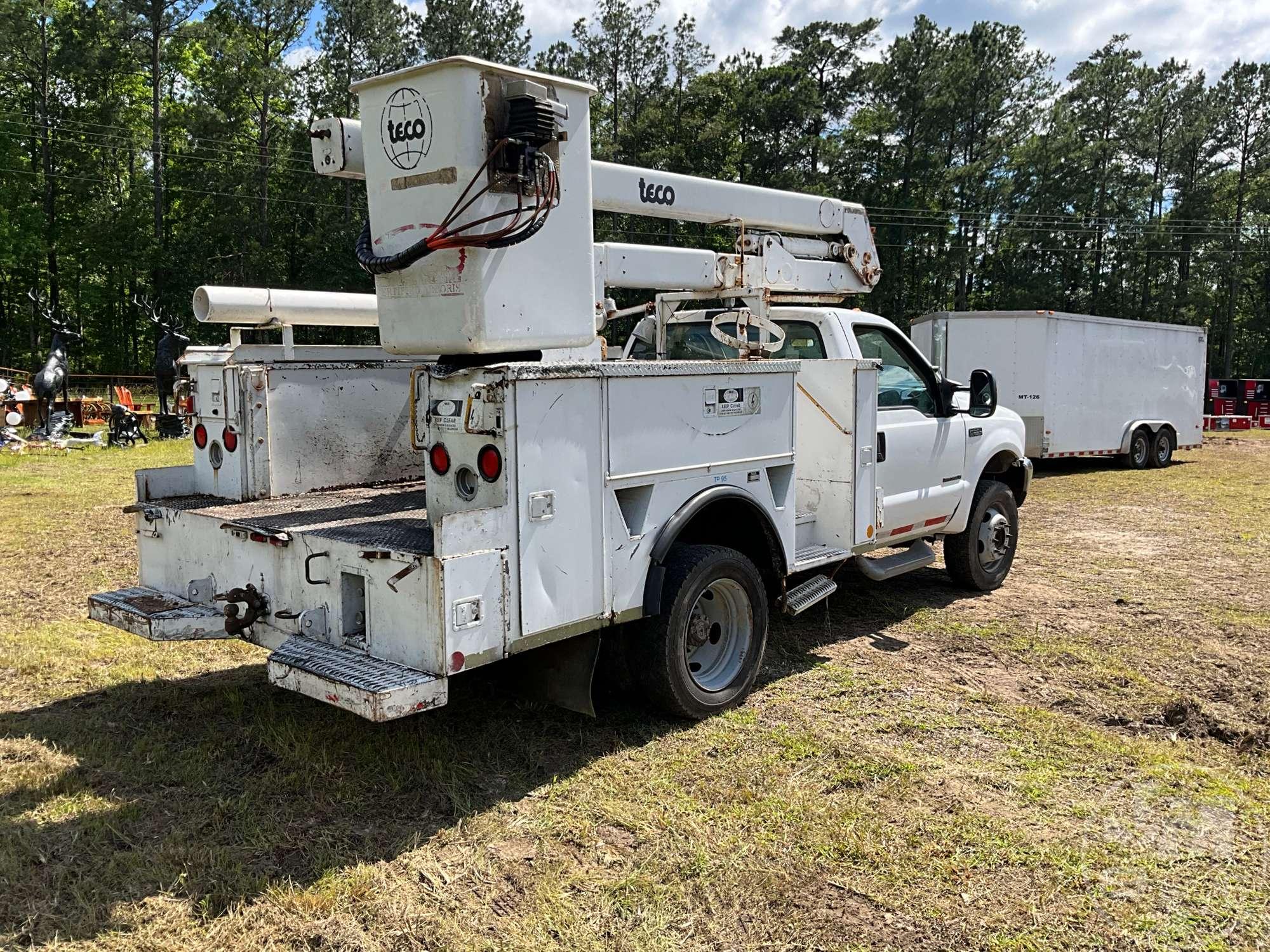 1999 FORD F-550 S/A BUCKET TRUCK G3-32IP-TBFS1 VIN: 1FDAF56F6XEC72007