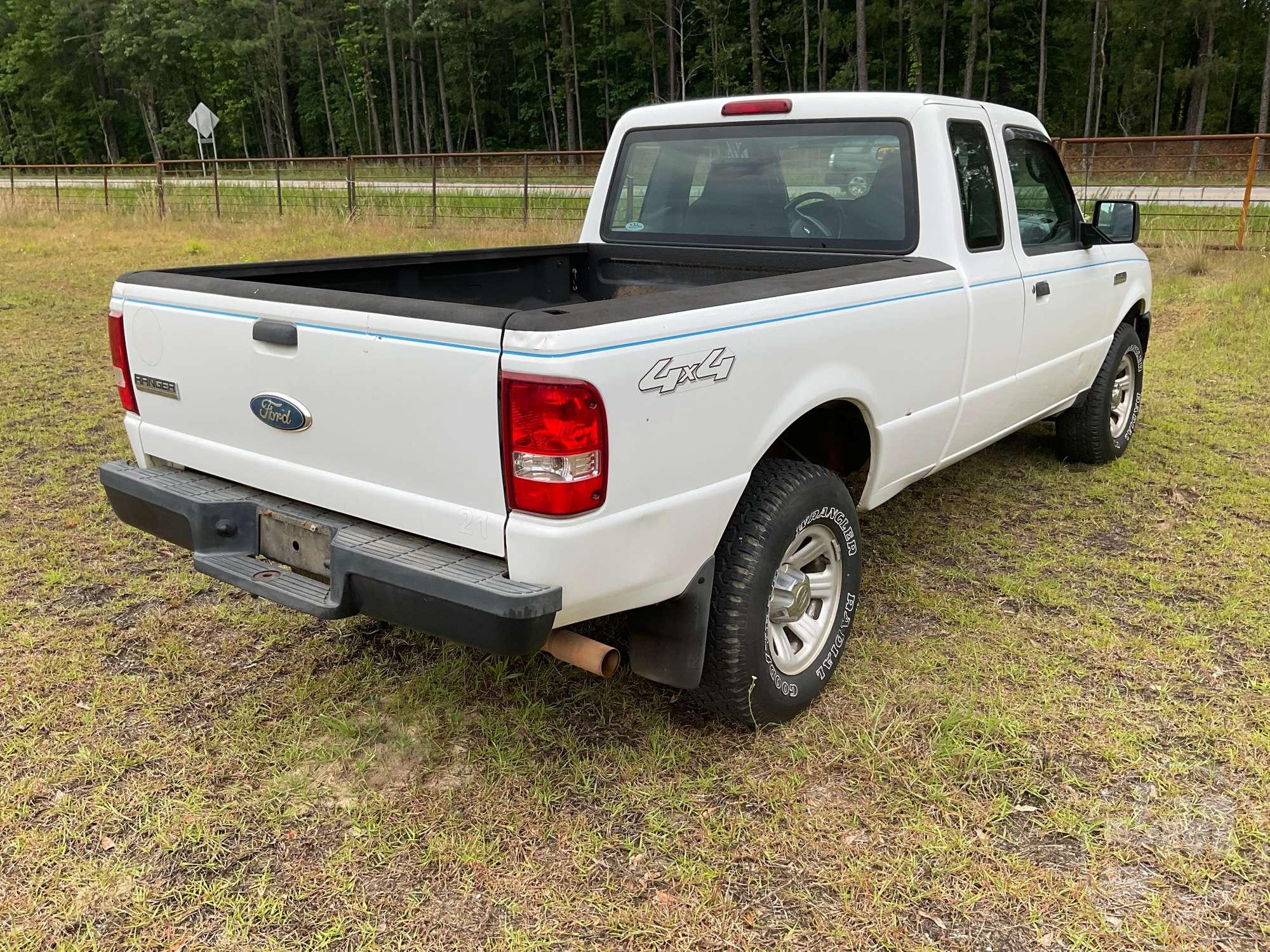 2007 FORD RANGER REGULAR CAB 4X4 PICKUP VIN: 1FTYR15E17PA79876