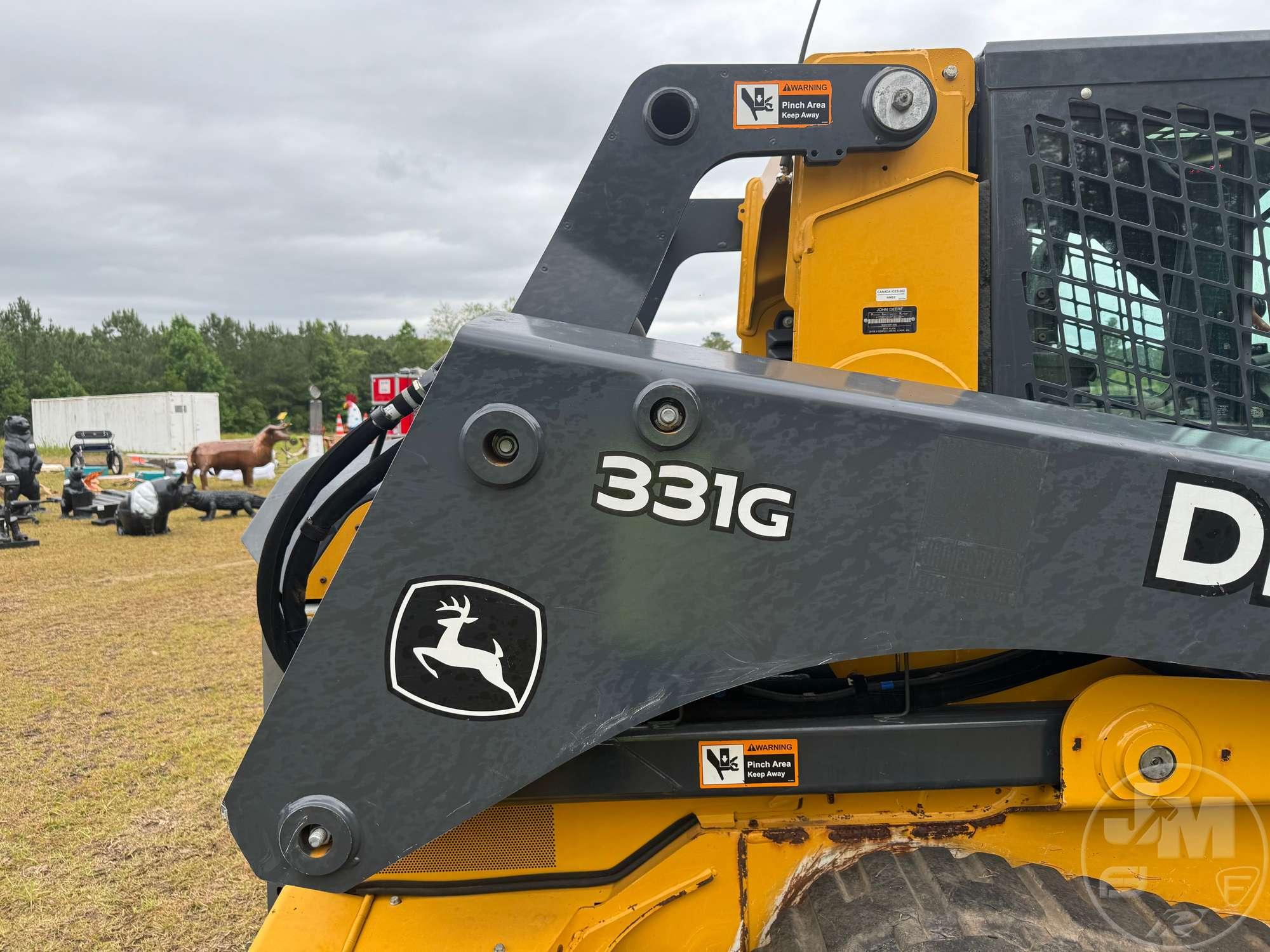 2019 DEERE MODEL 331G MULTI TERRAIN LOADER SN: 1T0331GKLKF357184