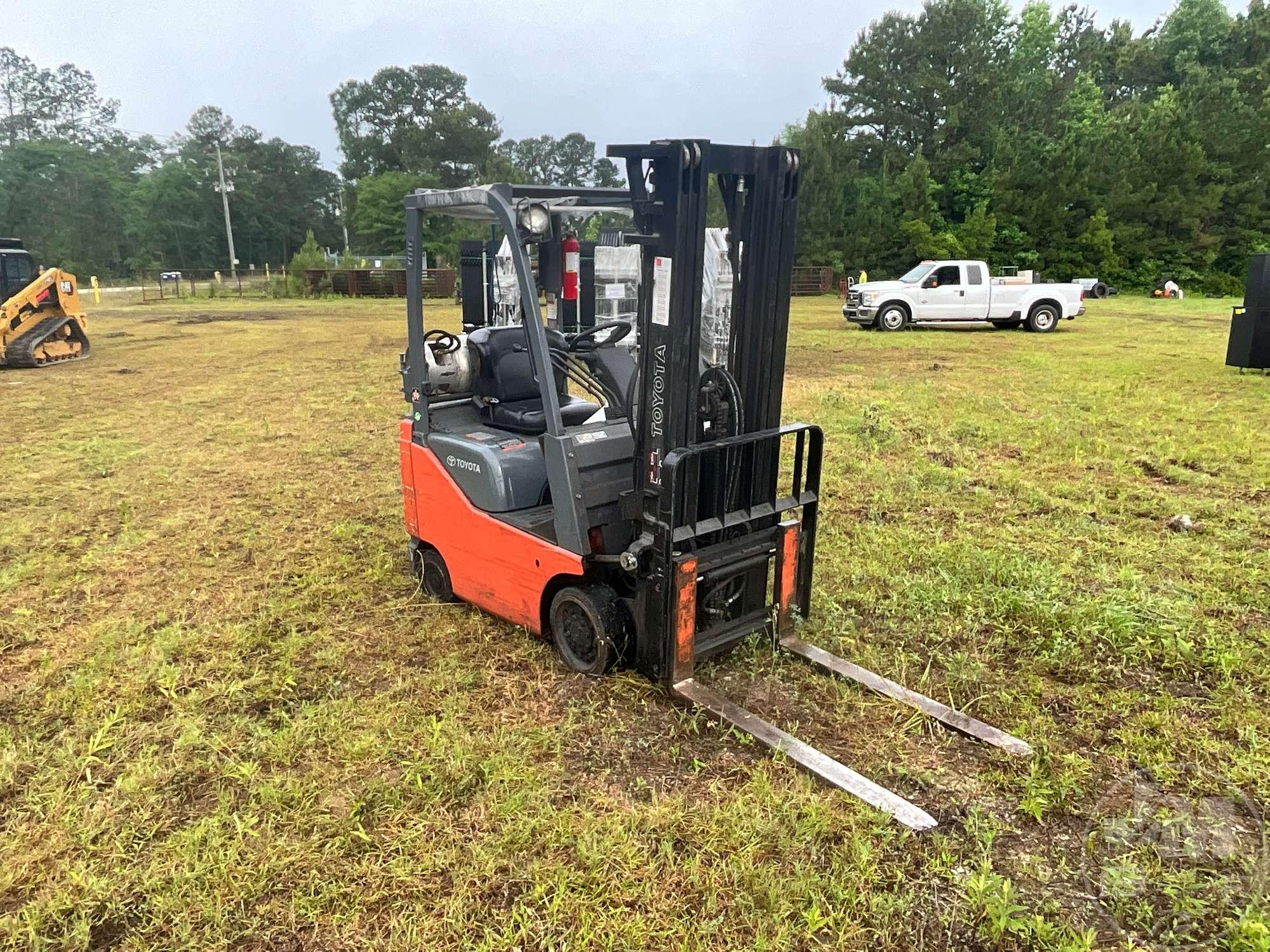 TOYOTA 8FGCU15 CUSHION TIRE FORKLIFT SN: 12456