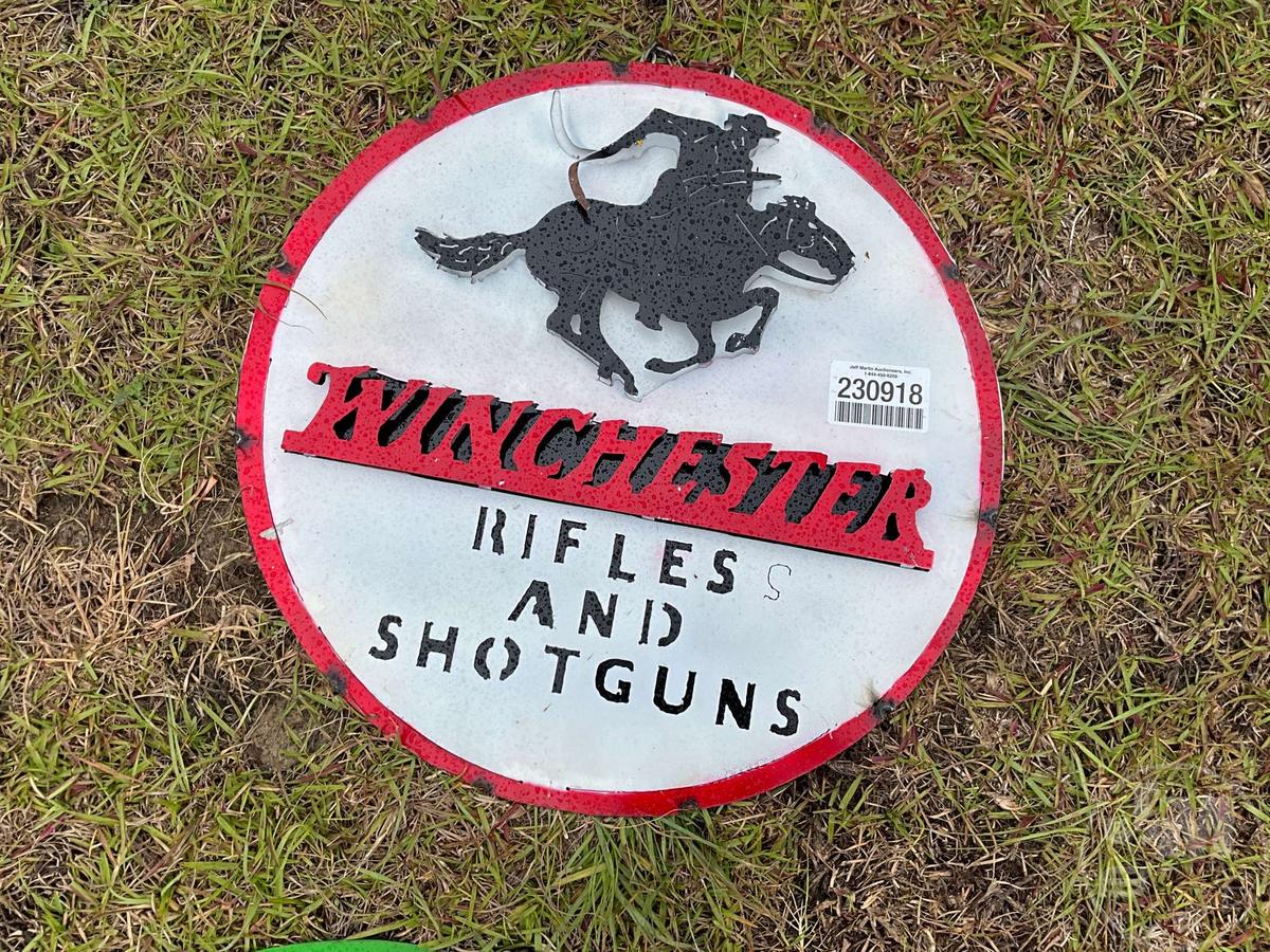 WINCHESTER METAL SIGN