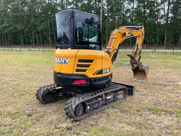 2022 SANY SY35U MINI EXCAVATOR SN: SY0039CC07058