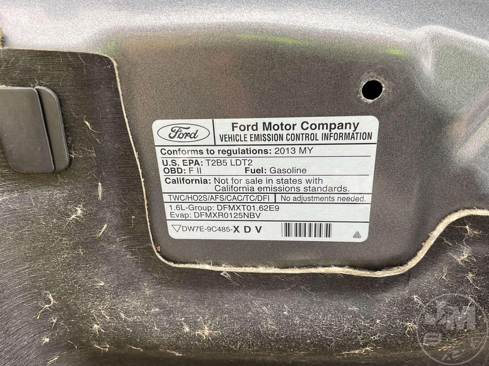 2013 FORD ESCAPE VIN: 1FMCU0GX1DUD71957 FWD