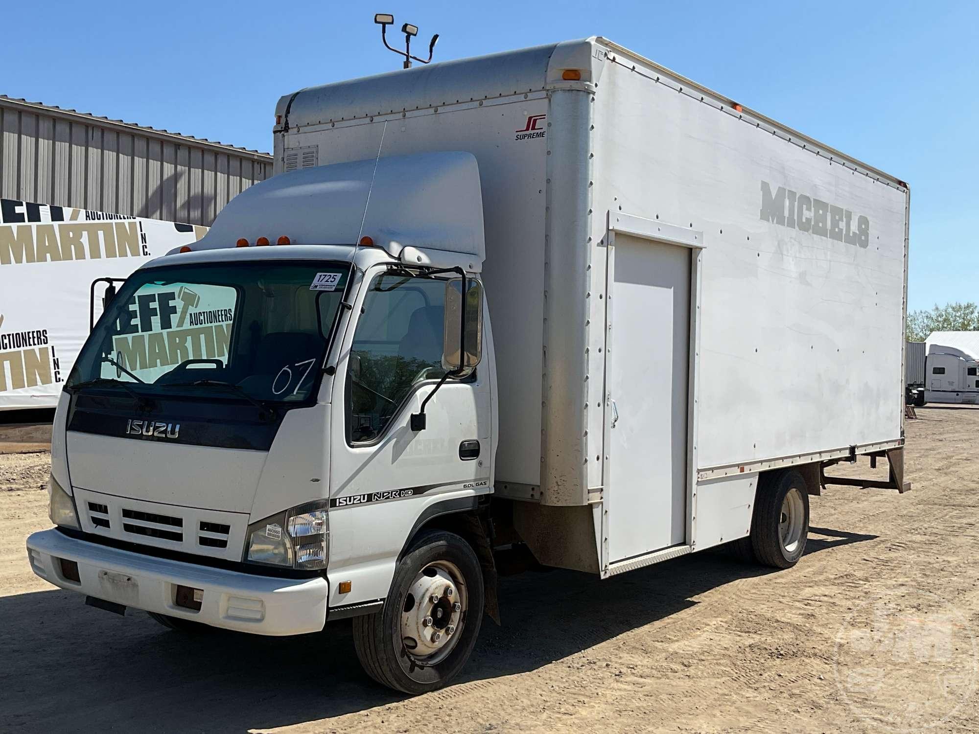 2007 ISUZU NPR SINGLE AXLE VAN TRUCK VIN: 4KLC4B1U17J805010