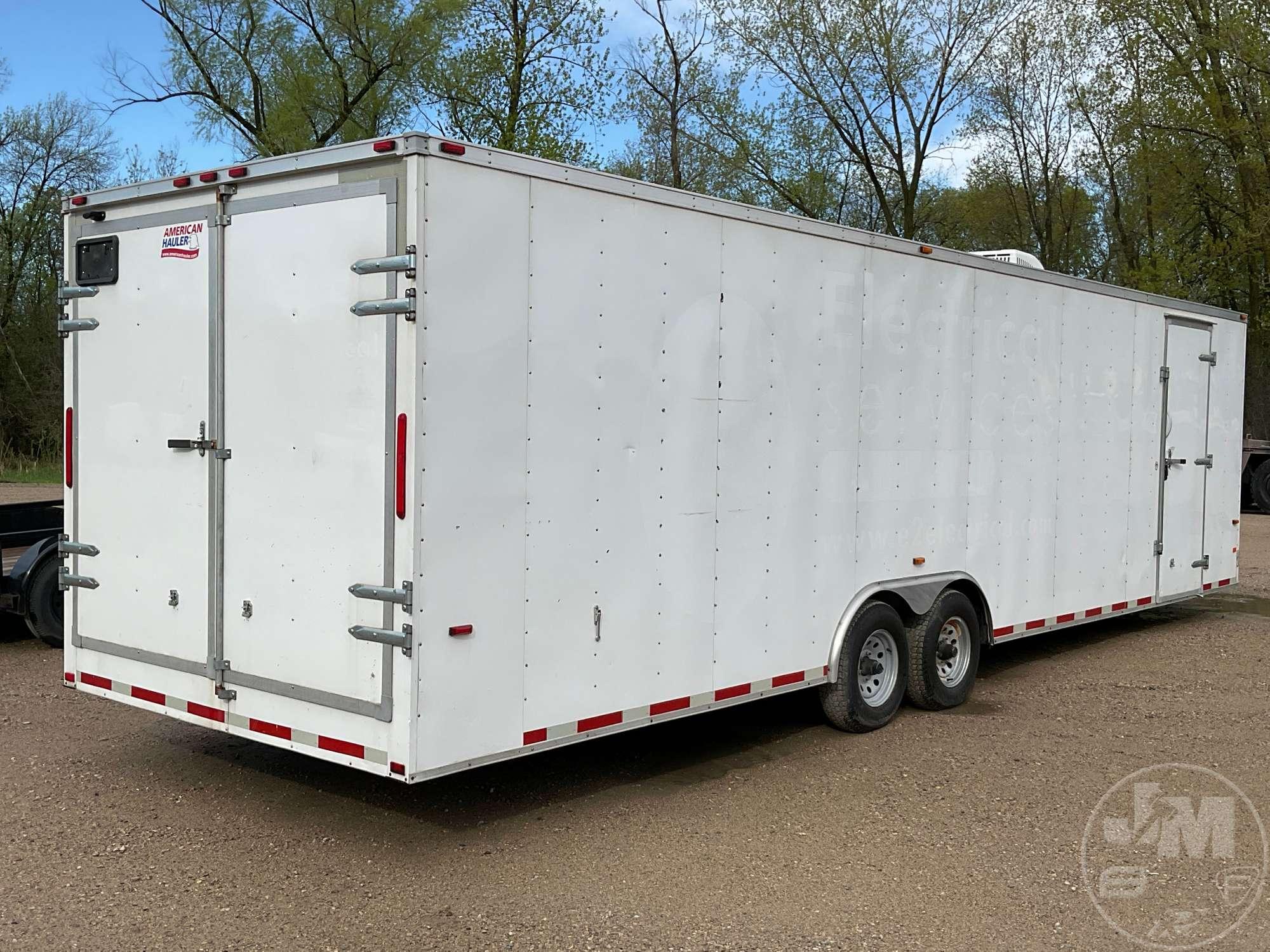 2015 AMERICAN HAULER INDUSTRIES ENCLOSED TRAILER 8'X30' VIN: 593200P29F1048890