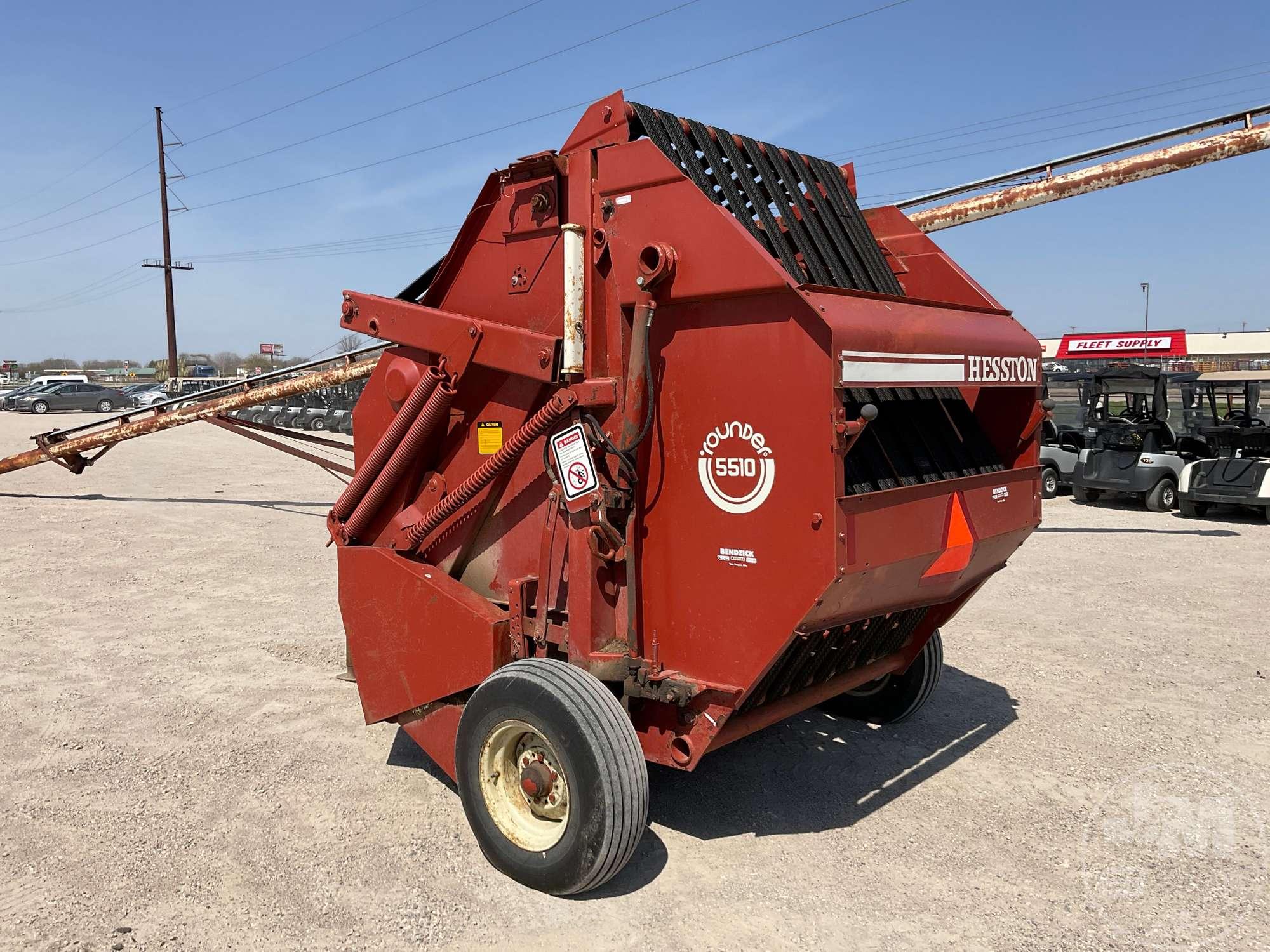 HESSTON ROUND BALER ROUNDER 5510  SN: R5511327