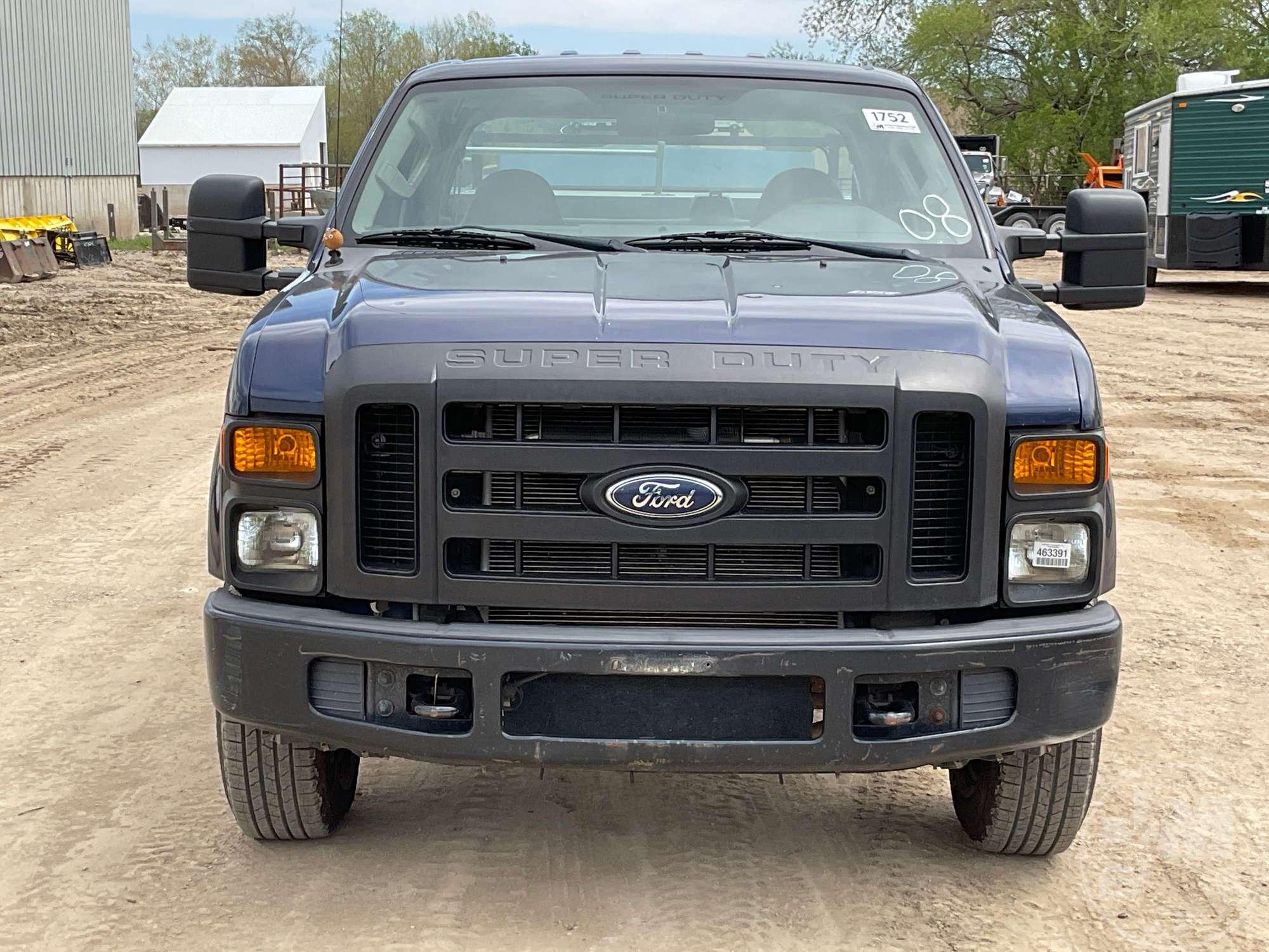 2008 FORD F-250 S/A UTILITY TRUCK VIN: 1FTSW20548ED28356