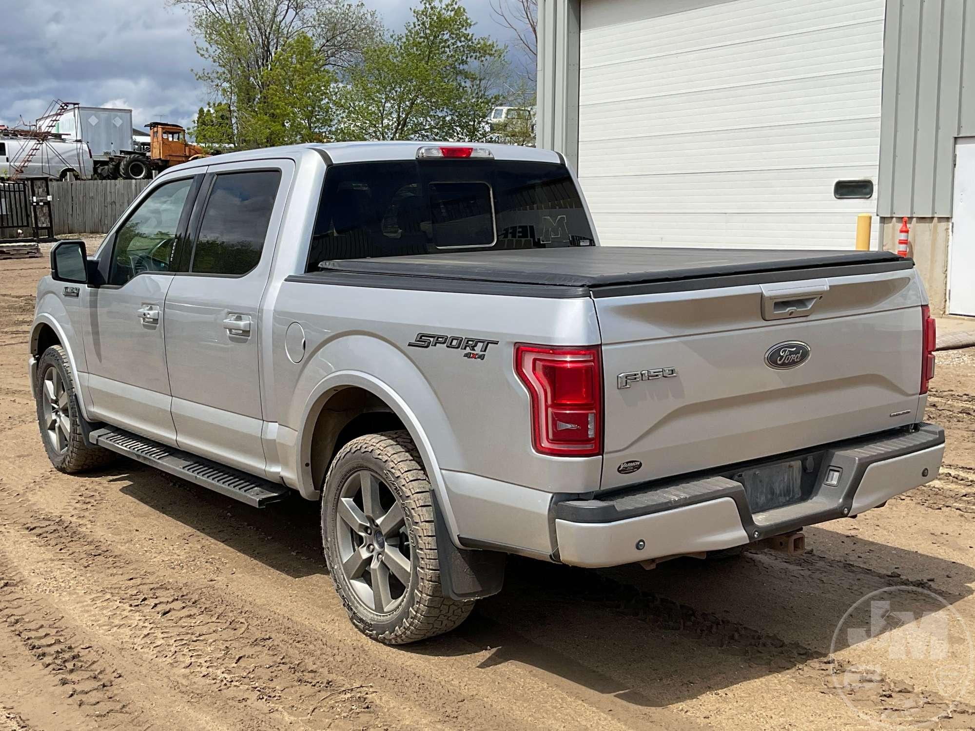 2015 FORD F-150 XLT CREW CAB 4X4 PICKUP VIN: 1FTEW1EF2FFC94479