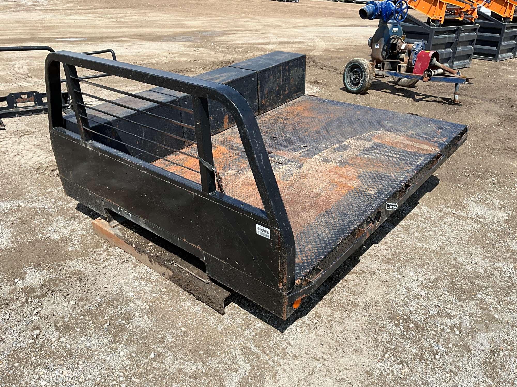 MONROE STEEL 8’...... FLAT BED TRUCK BODY WITH TOOLBOXES