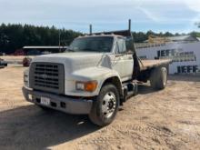 1996 FORD F-800 SINGLE AXLE DUMP TRUCK VIN: 1FDWF80CXTVA02715