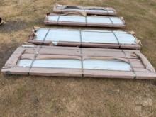 (UNUSED/NEW) STRUCTURAL STEEL, QTY (100) SHEETS GALVALUME STEEL SIDING ROOFING