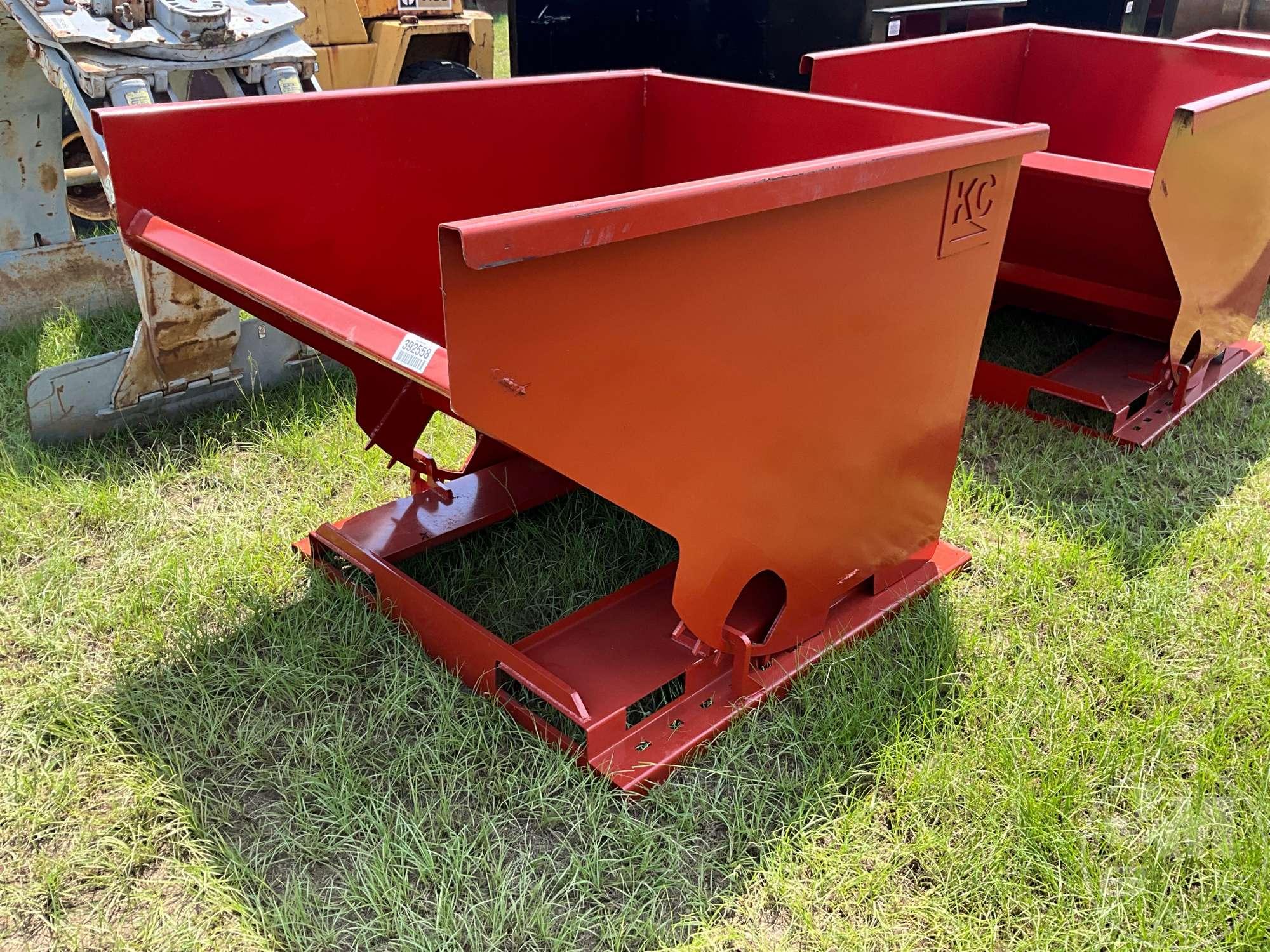 UNUSED KC STANDARD DUTY 2 CY CAPACITY DUMPING HOPPER B05D1103