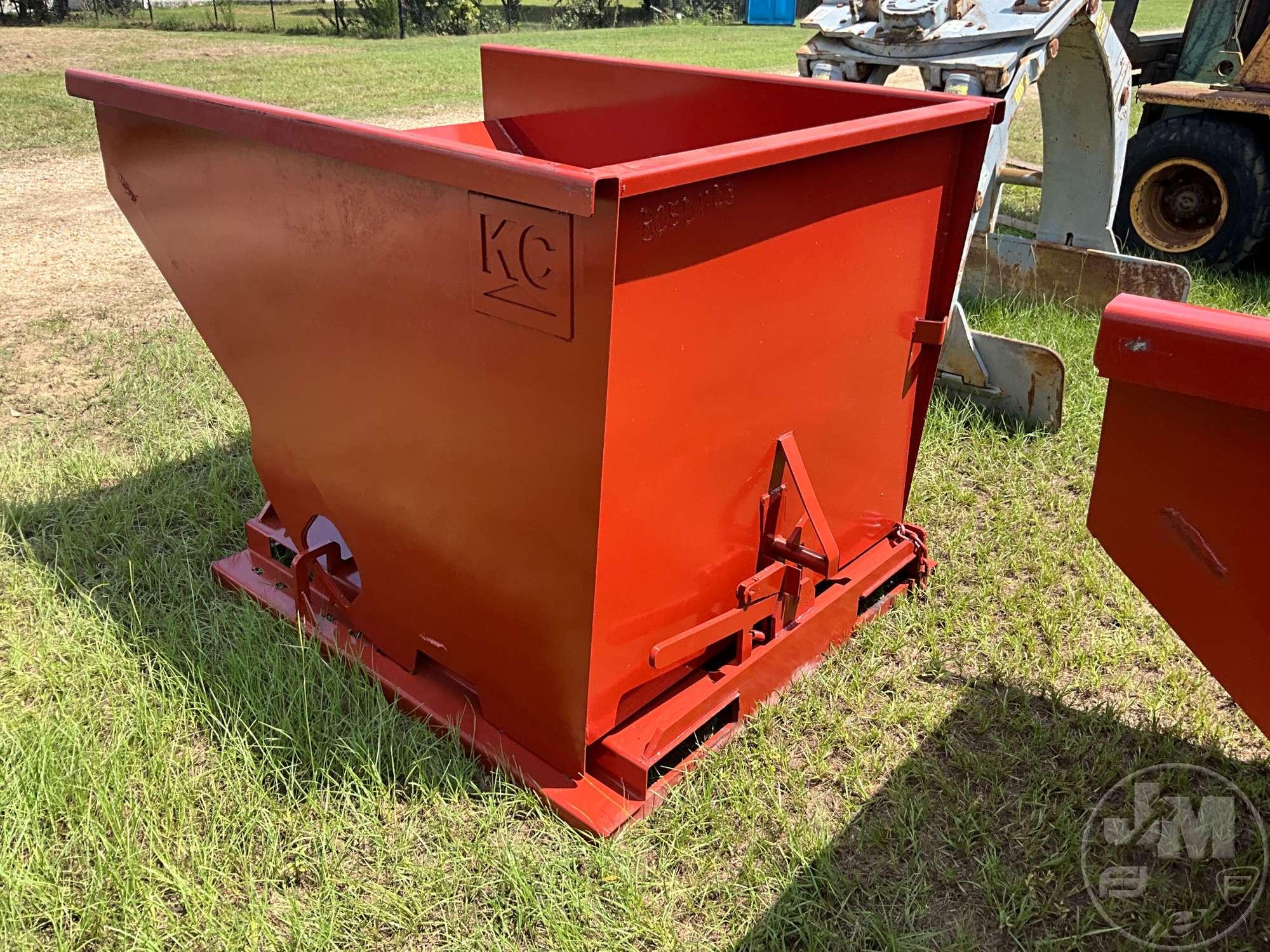 UNUSED KC STANDARD DUTY 2 CY CAPACITY DUMPING HOPPER B05D1103