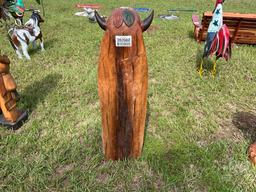 TEAK WOOD INDIAN TOTEM POLE