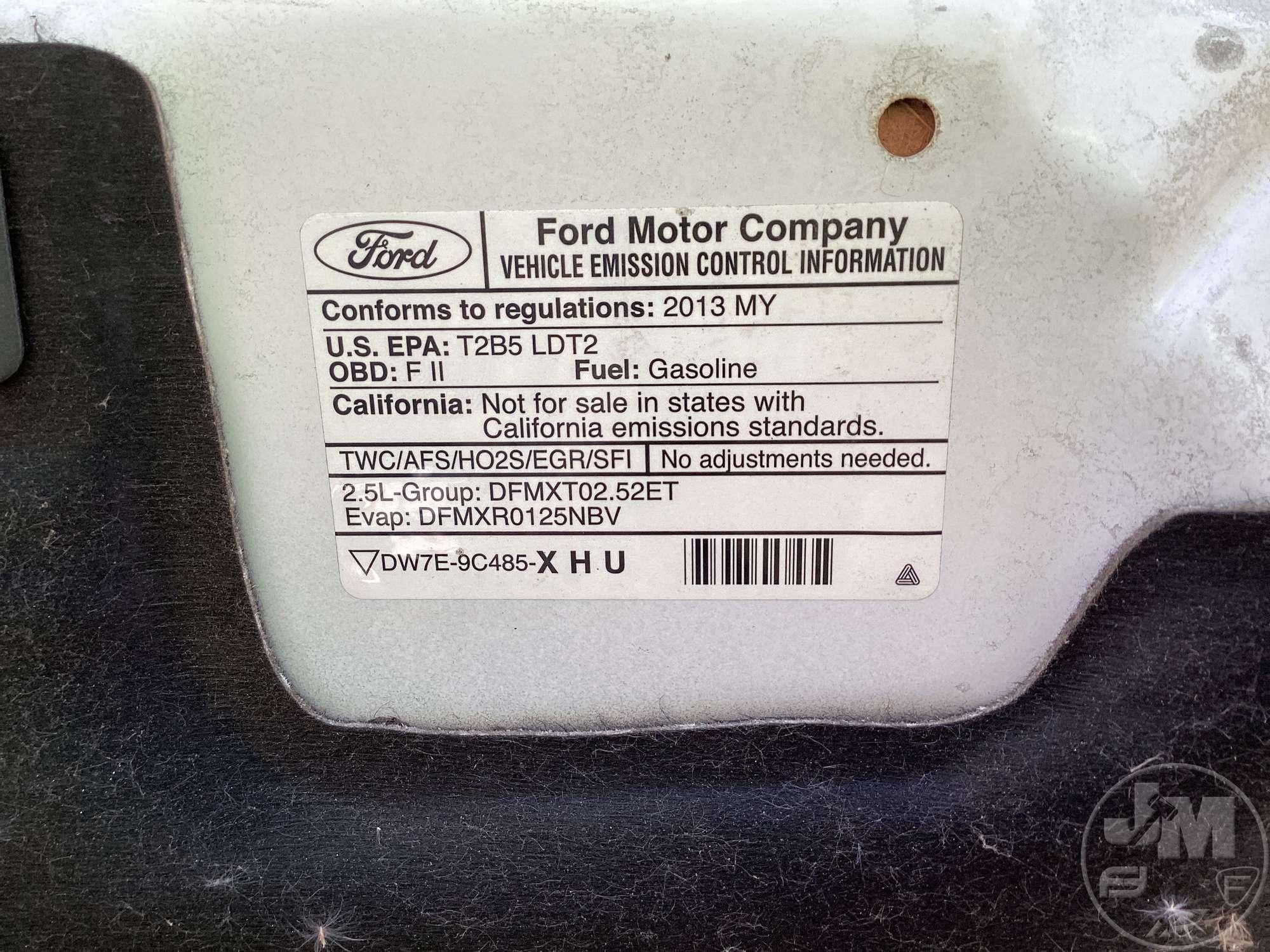 2013 FORD ESCAPE VIN: 1FMCU0F74DUC72728 FWD