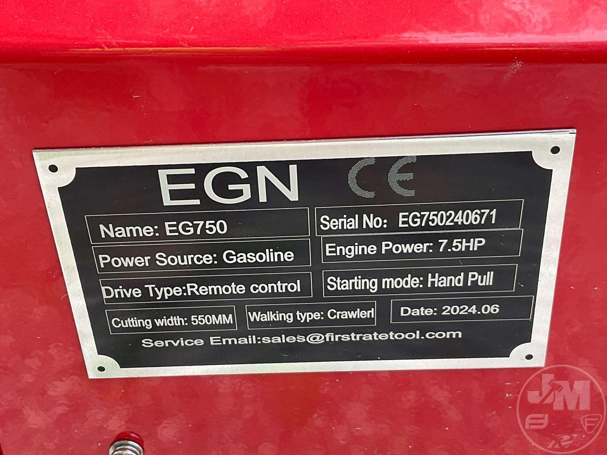 2024 EGN EG750 REMOTE CONTROL MOWER SN: EG750240671