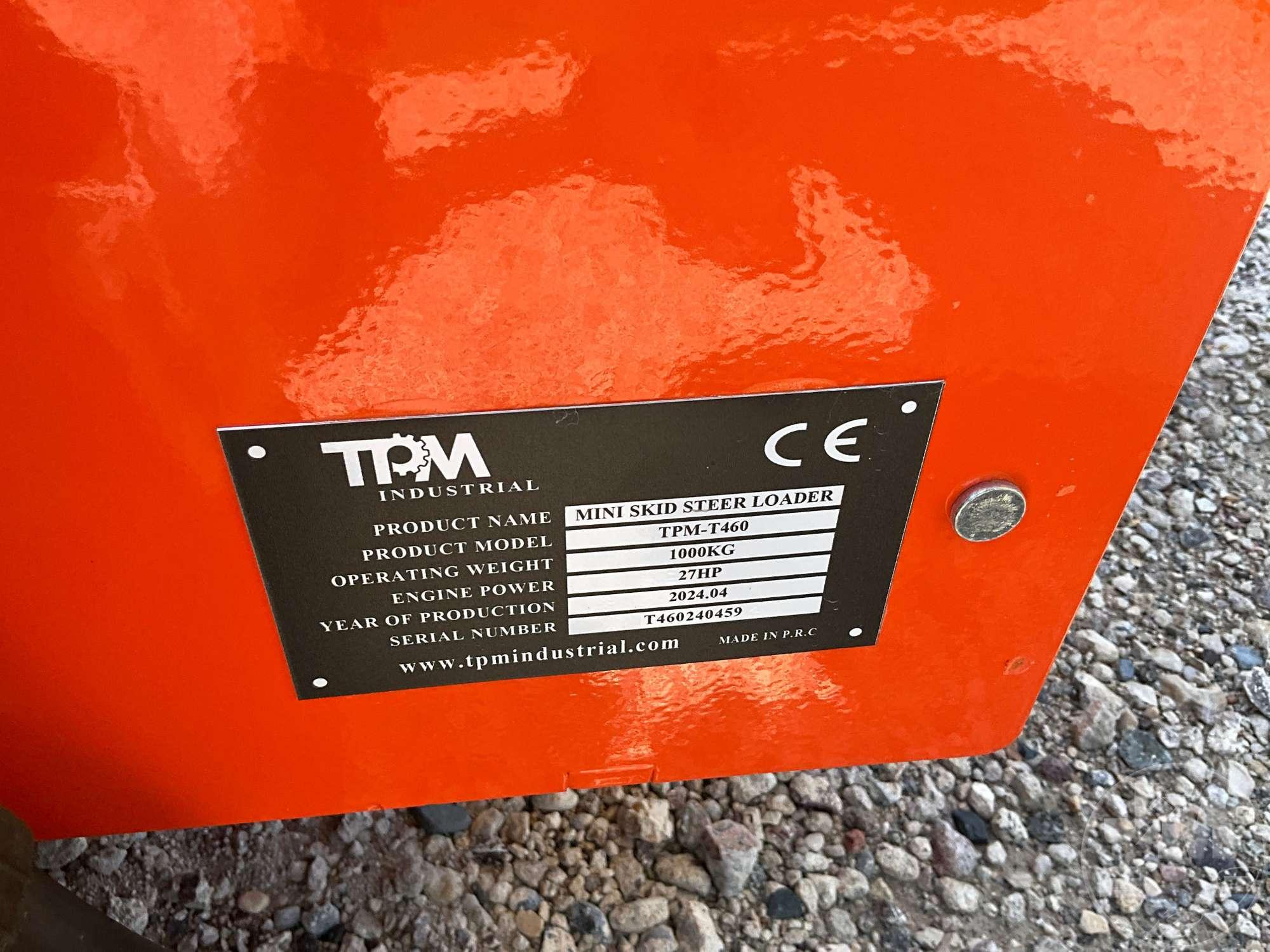 2024 TPM MODEL TPM-T460 STAND ON MULTI TERRAIN LOADER SN: T460240459