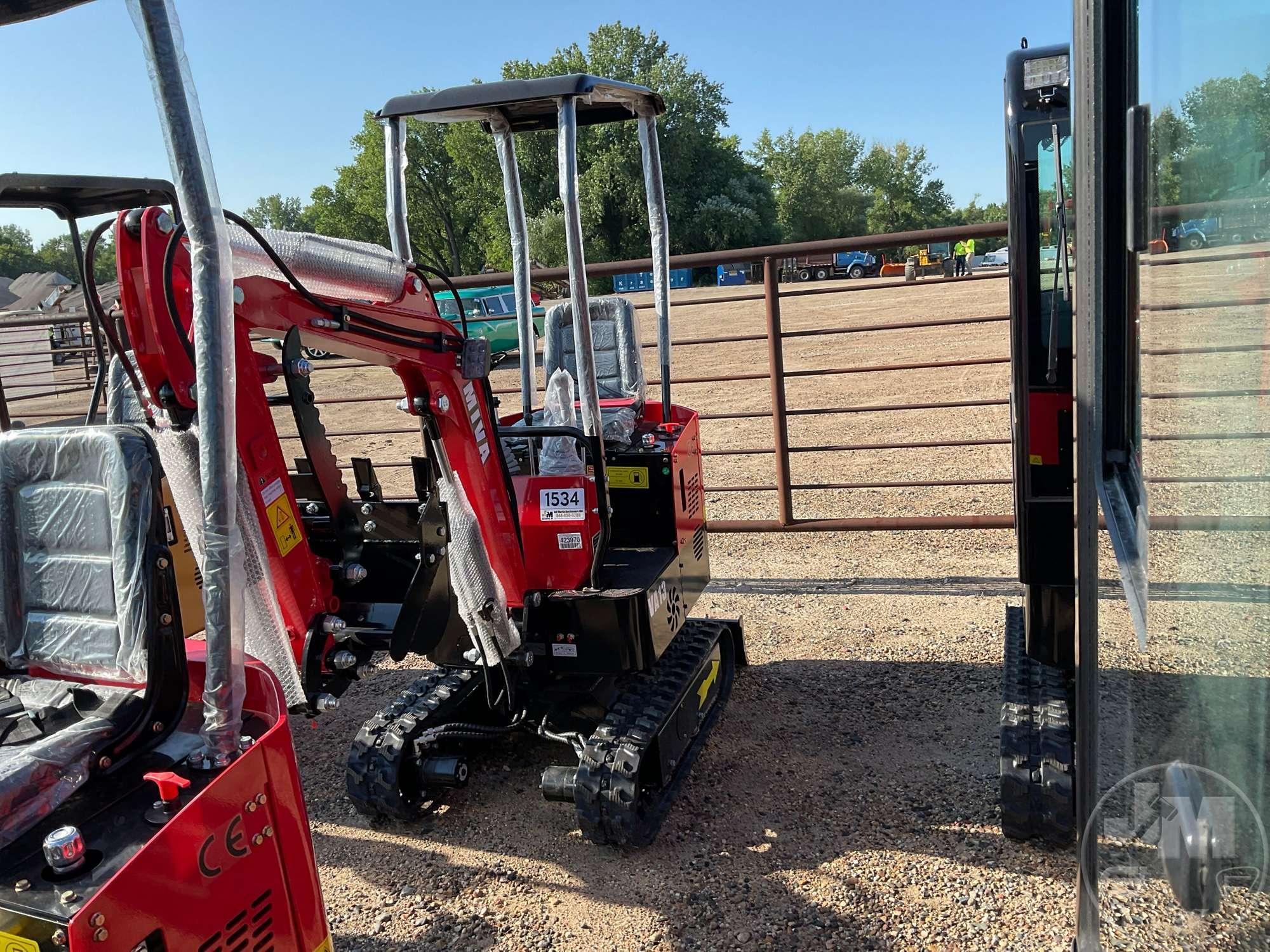2024 MIVA VA13 MINI EXCAVATOR SN: VA1324062067