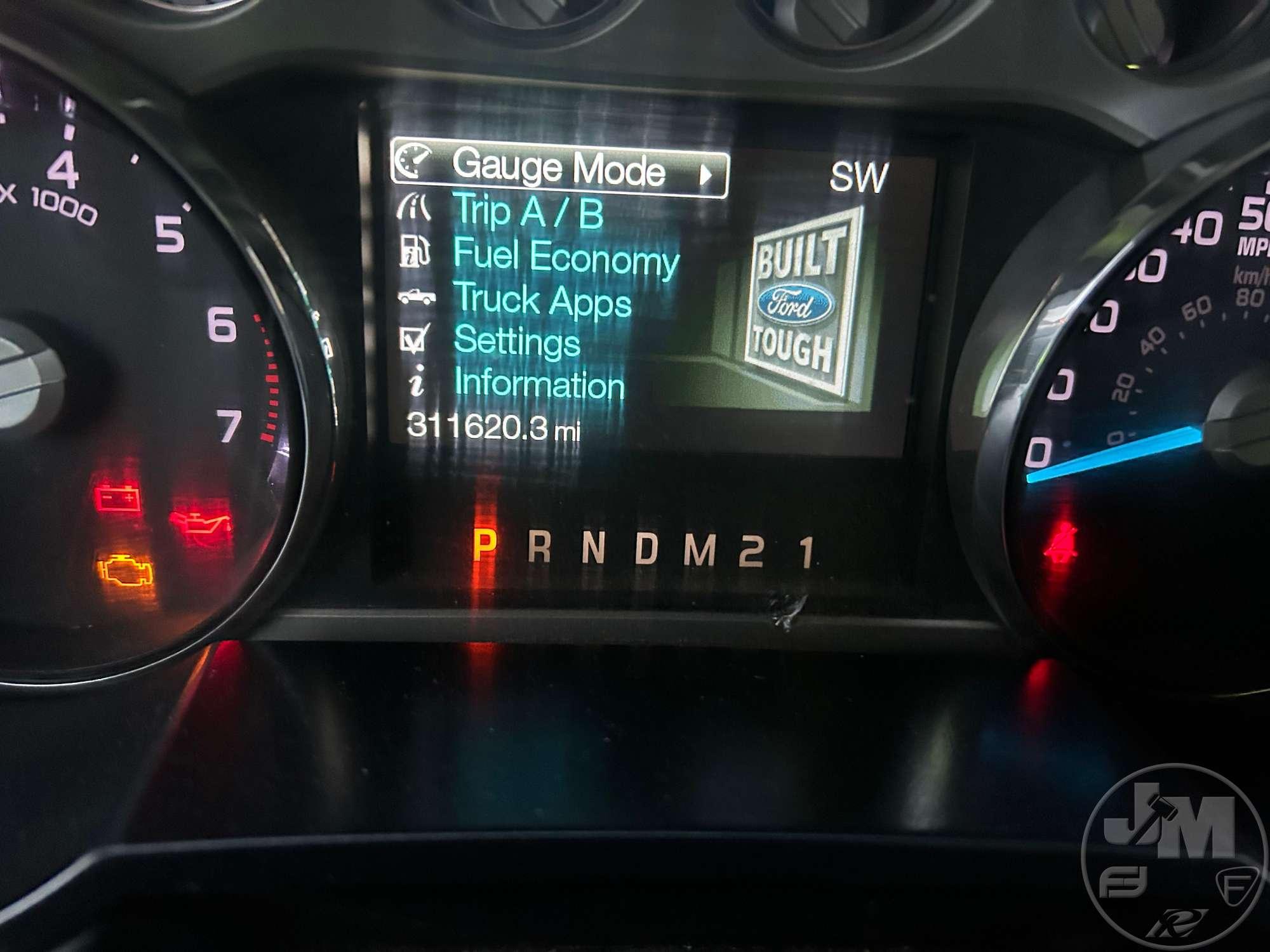 2012 FORD F350 CREW CAB 4X4 PICKUP VIN: 1FT8W3B67CEC59984
