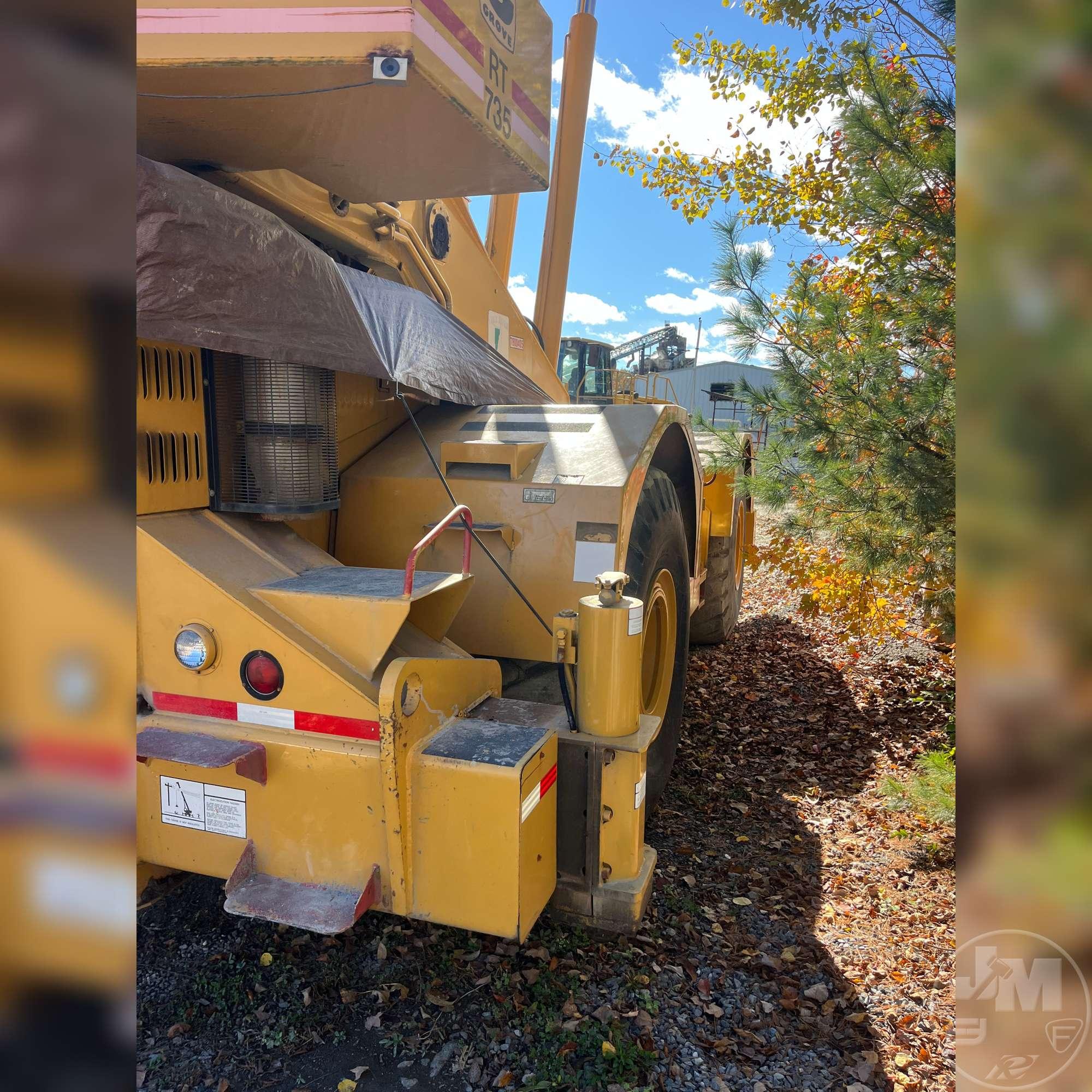 1984 GROVE RT735 ROUGH TERRAIN CRANE SN: 67533