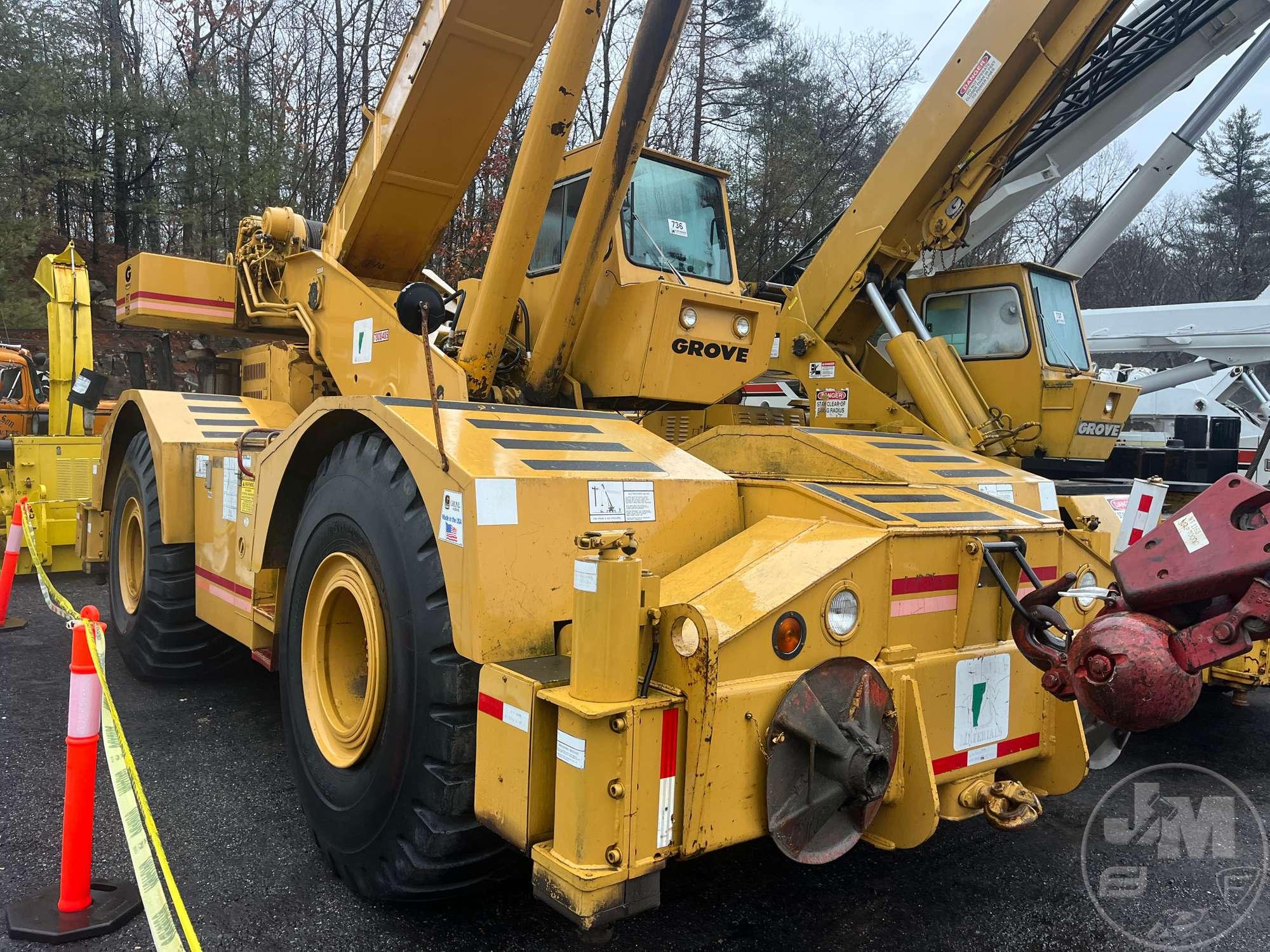 1984 GROVE RT735 ROUGH TERRAIN CRANE SN: 67533