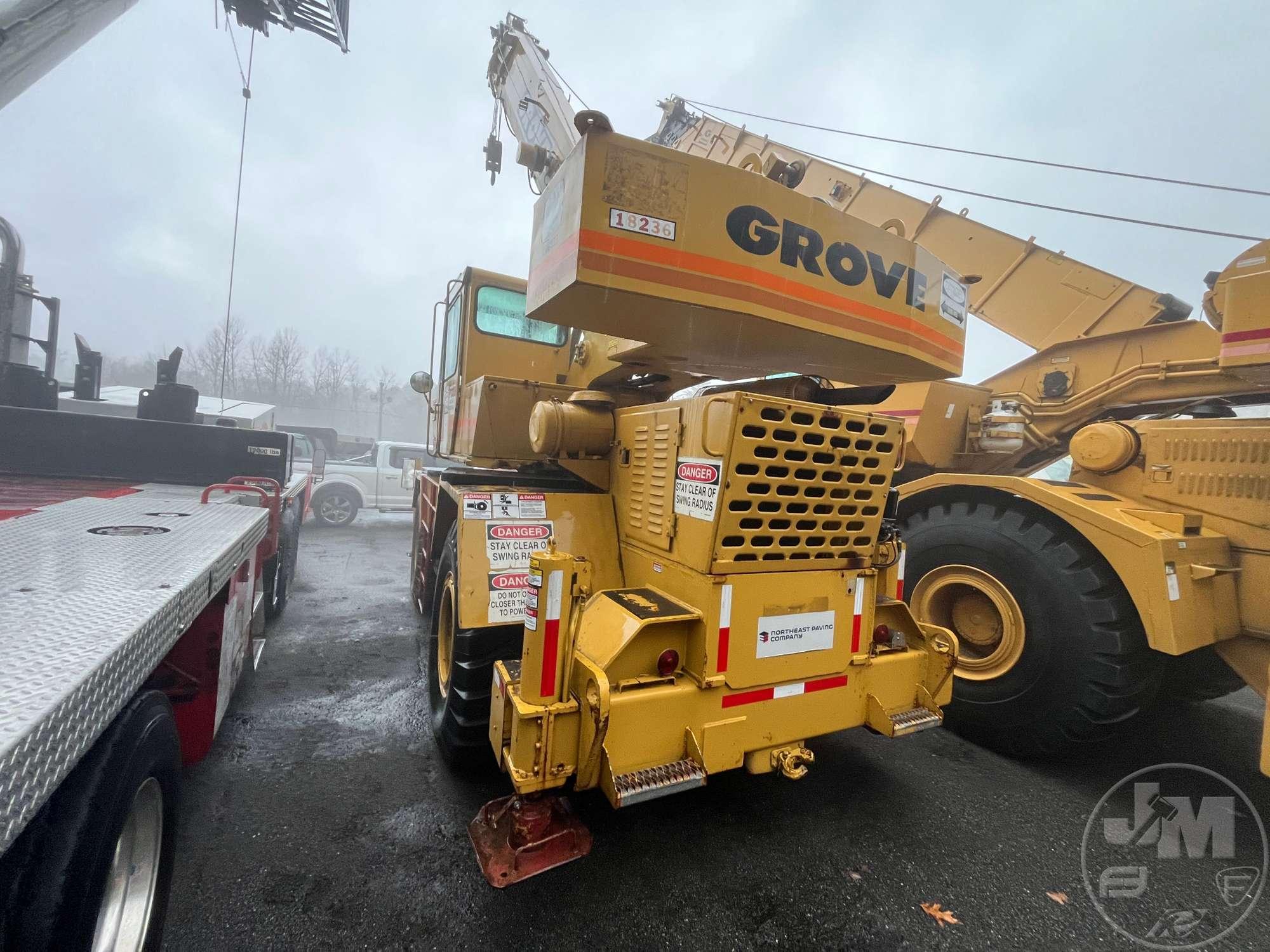 1981 GROVE RT522 ROUGH TERRAIN CRANE SN: 47493