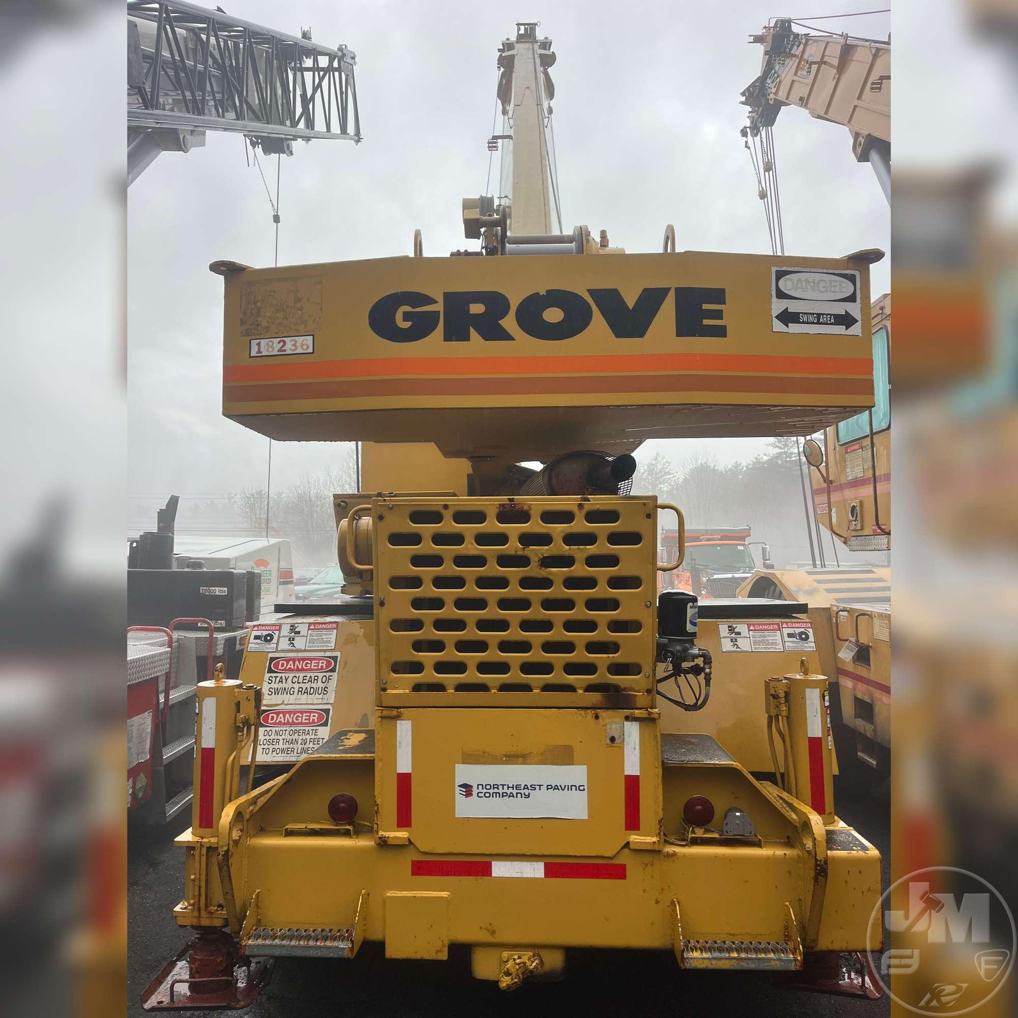 1981 GROVE RT522 ROUGH TERRAIN CRANE SN: 47493