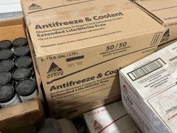 QUANTITY OF CORNHEAD GREESE, ANTIFREEZE, GEARBOX GREESE, 75W-140 SYNTHETIC GEAR LUBRICANT