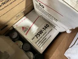 QUANTITY OF CORNHEAD GREESE, ANTIFREEZE, GEARBOX GREESE, 75W-140 SYNTHETIC GEAR LUBRICANT