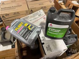 QUANTITY OF CORNHEAD GREESE, ANTIFREEZE, GEARBOX GREESE, 75W-140 SYNTHETIC GEAR LUBRICANT